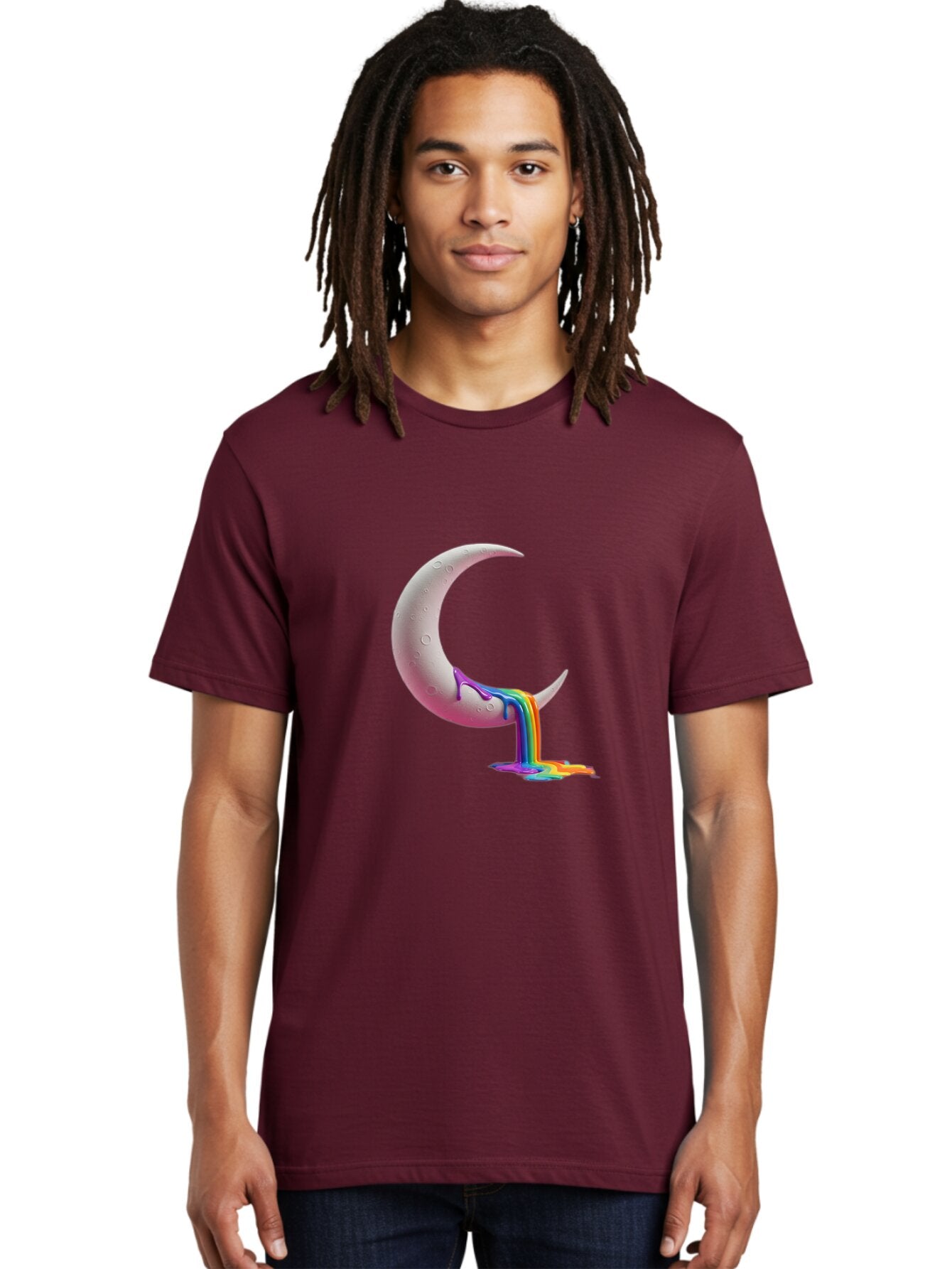 Crescent-Moon-With-Rainbow-Liquid Men'S Graphic Tee, 100% Cotton, Comfortable Casual Summer Wear, Machine Washable, Vintage Camera, Old Camera, Antique Camera, Black Camera, Classic Photography, Photography Equipment, Nostalgic Device, Baq596 30