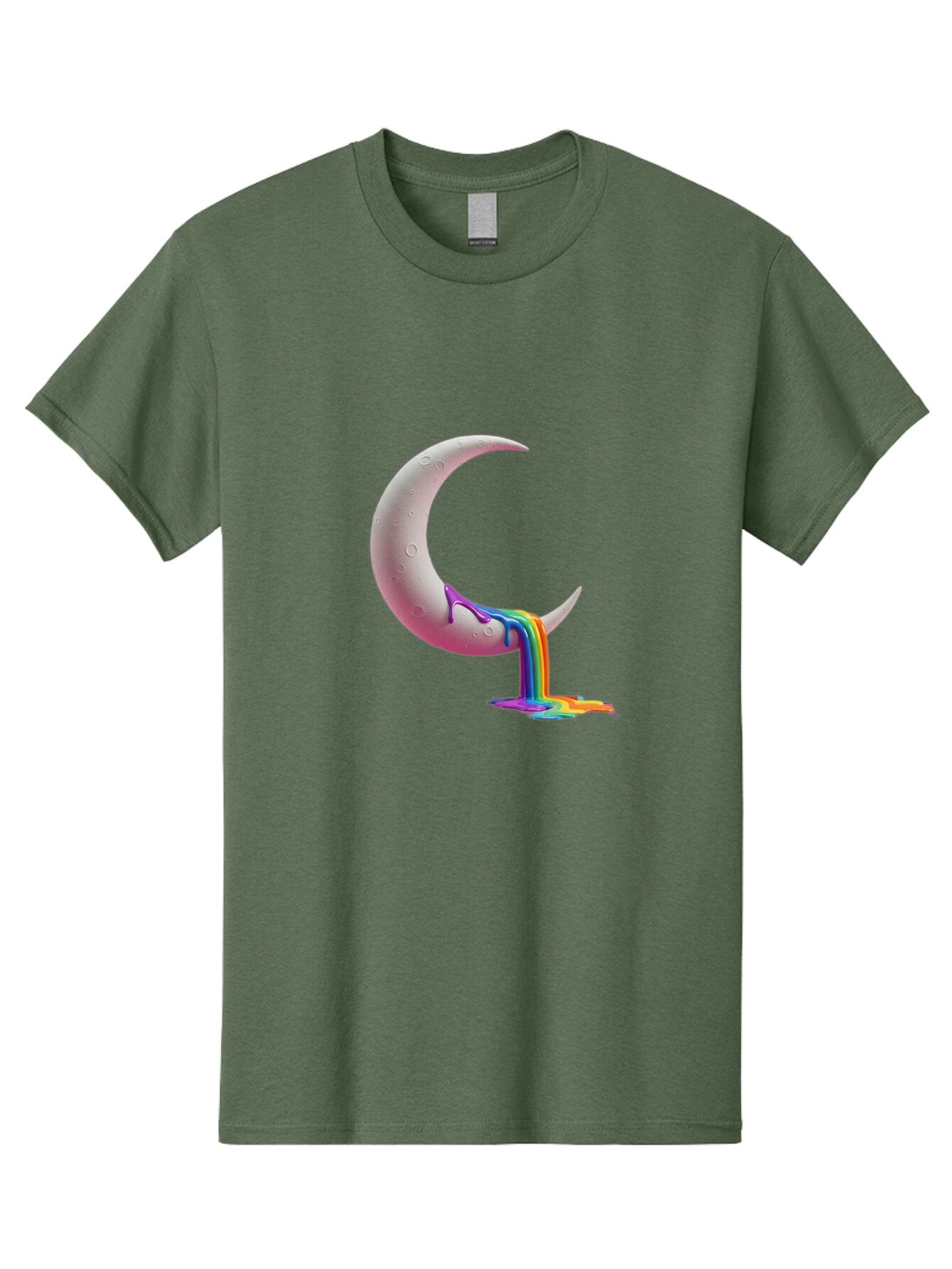Crescent-Moon-With-Rainbow-Liquid Men'S Graphic Tee, 100% Cotton, Comfortable Casual Summer Wear, Machine Washable, Vintage Camera, Old Camera, Antique Camera, Black Camera, Classic Photography, Photography Equipment, Nostalgic Device, Baq596 6