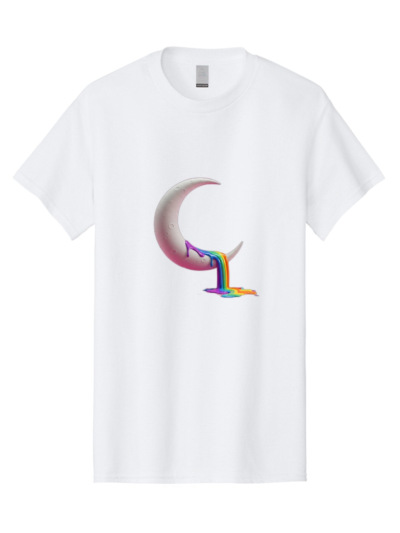 Crescent-Moon-With-Rainbow-Liquid Men'S Graphic Tee, 100% Cotton, Comfortable Casual Summer Wear, Machine Washable, Vintage Camera, Old Camera, Antique Camera, Black Camera, Classic Photography, Photography Equipment, Nostalgic Device, Baq596 1