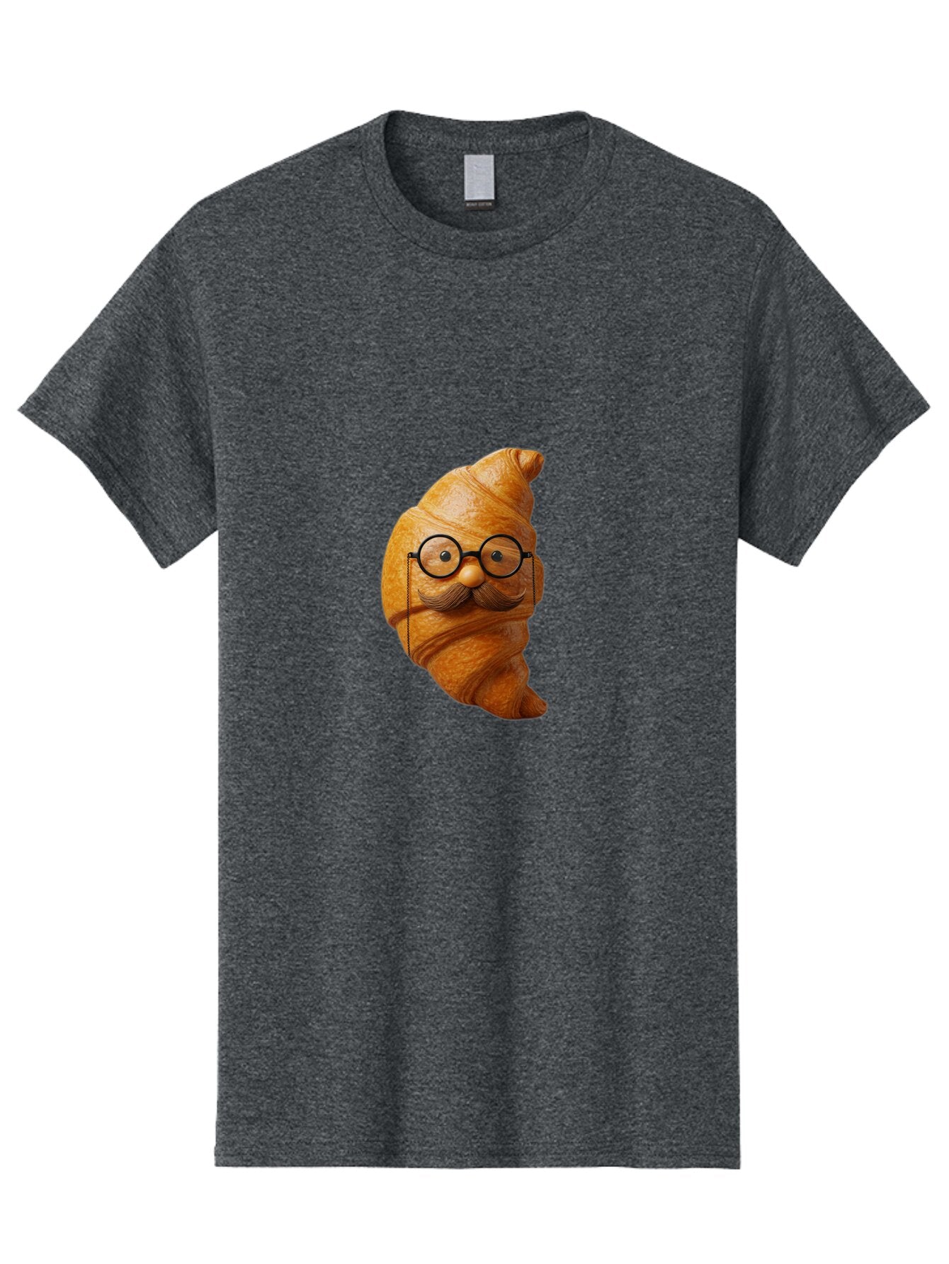 Croissant-Character Men'S Graphic Tee, 100% Cotton, Comfortable Casual Summer Wear, Machine Washable, Vintage Camera, Old Camera, Antique Camera, Black Camera, Classic Photography, Photography Equipment, Nostalgic Device, Film Camera, Baq601 2