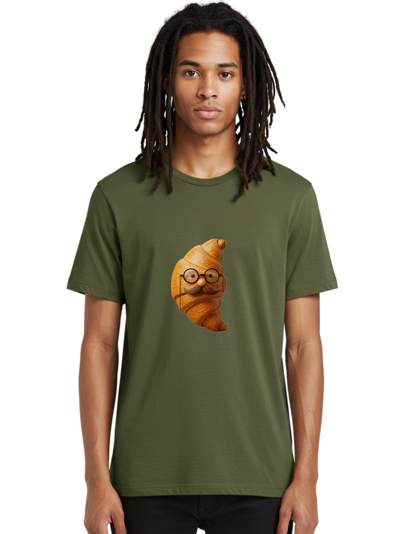 Croissant-Character Men'S Graphic Tee, 100% Cotton, Comfortable Casual Summer Wear, Machine Washable, Vintage Camera, Old Camera, Antique Camera, Black Camera, Classic Photography, Photography Equipment, Nostalgic Device, Film Camera, Baq601 28