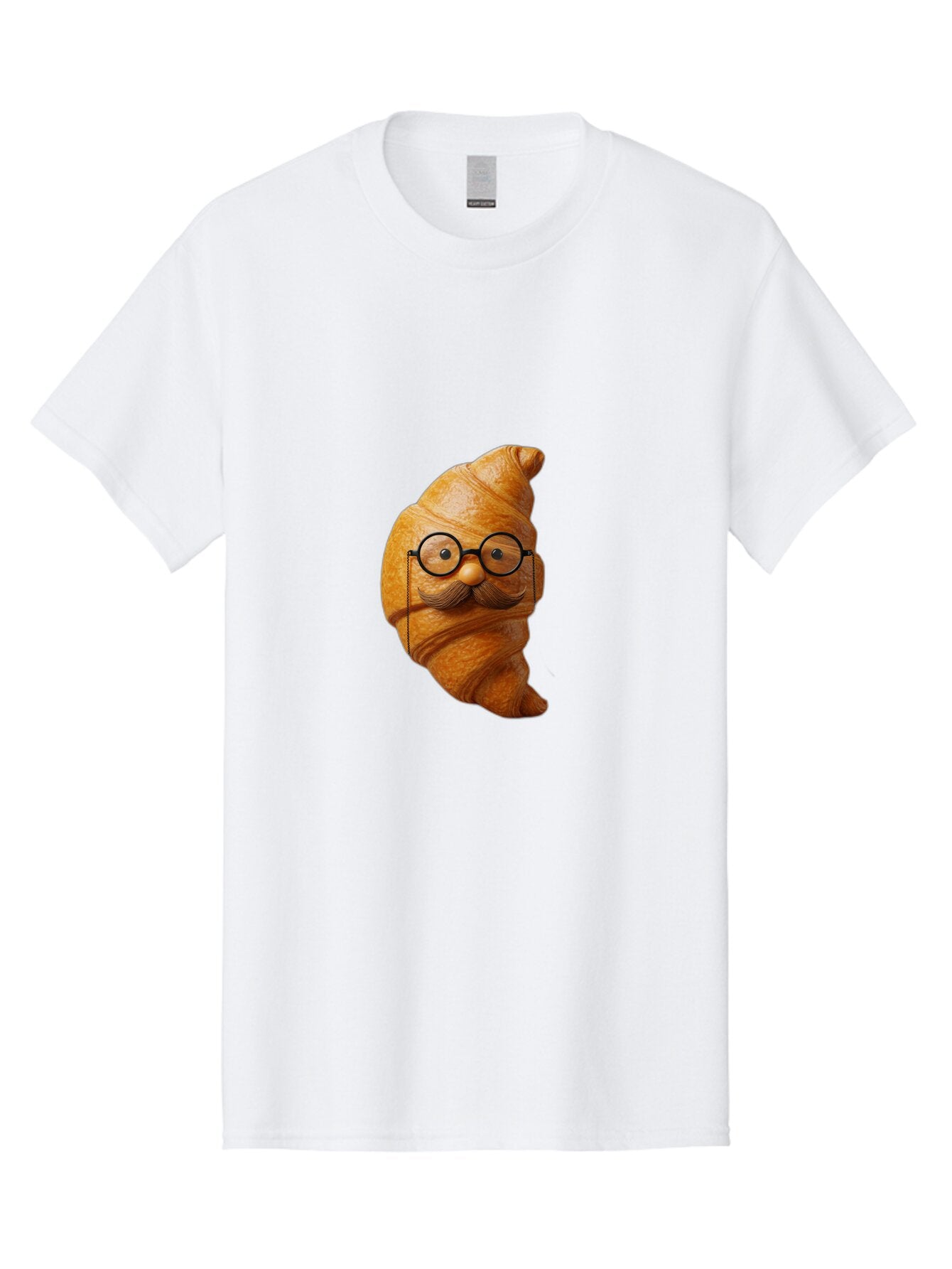 Croissant-Character Men'S Graphic Tee, 100% Cotton, Comfortable Casual Summer Wear, Machine Washable, Vintage Camera, Old Camera, Antique Camera, Black Camera, Classic Photography, Photography Equipment, Nostalgic Device, Film Camera, Baq601 13