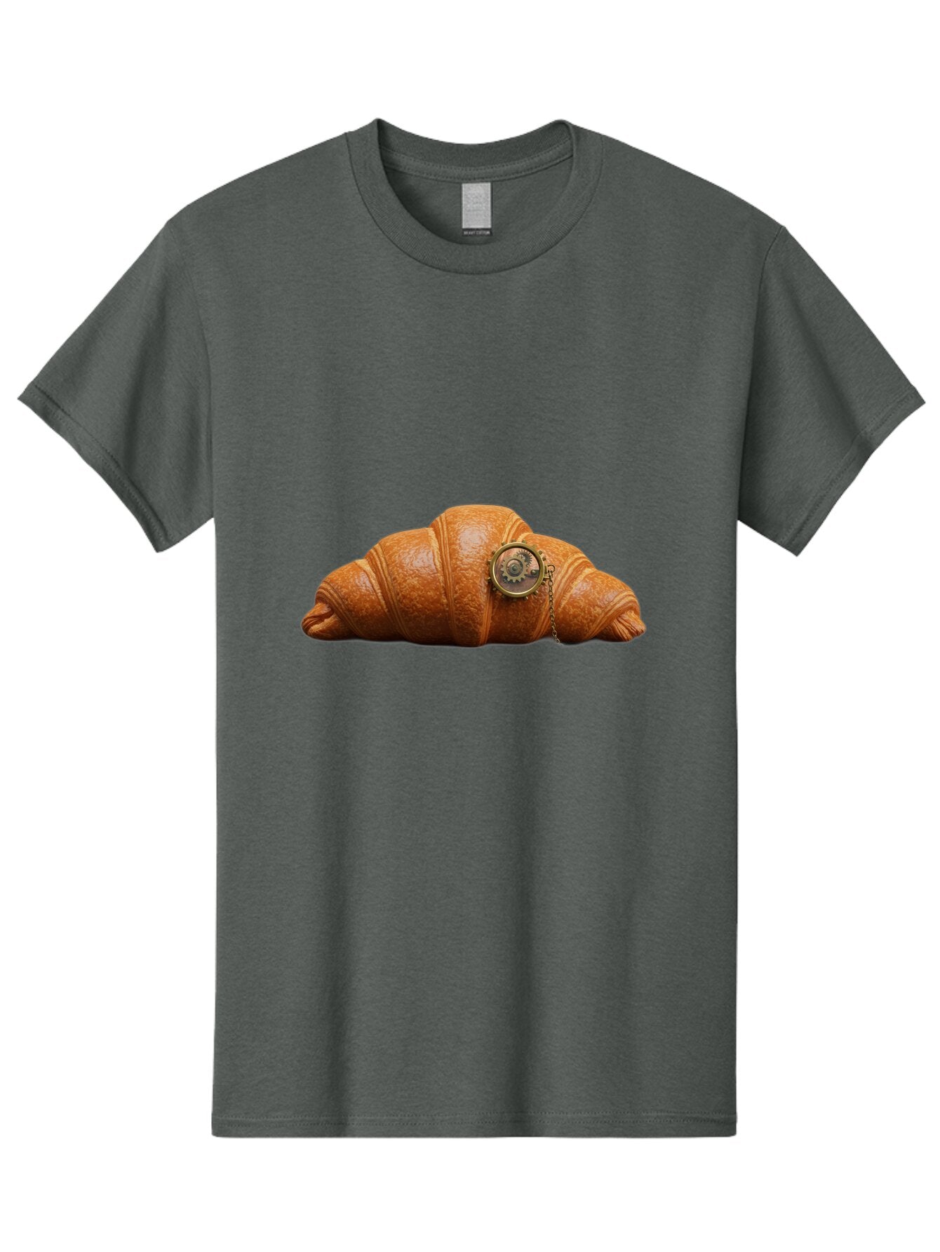 Croissant-Pocket-Watch Men'S Graphic Tee, 100% Cotton, Comfortable Casual Summer Wear, Machine Washable, Vintage Camera, Old Camera, Antique Camera, Black Camera, Classic Photography, Photography Equipment, Nostalgic Device, Film Camera, Baq603 9