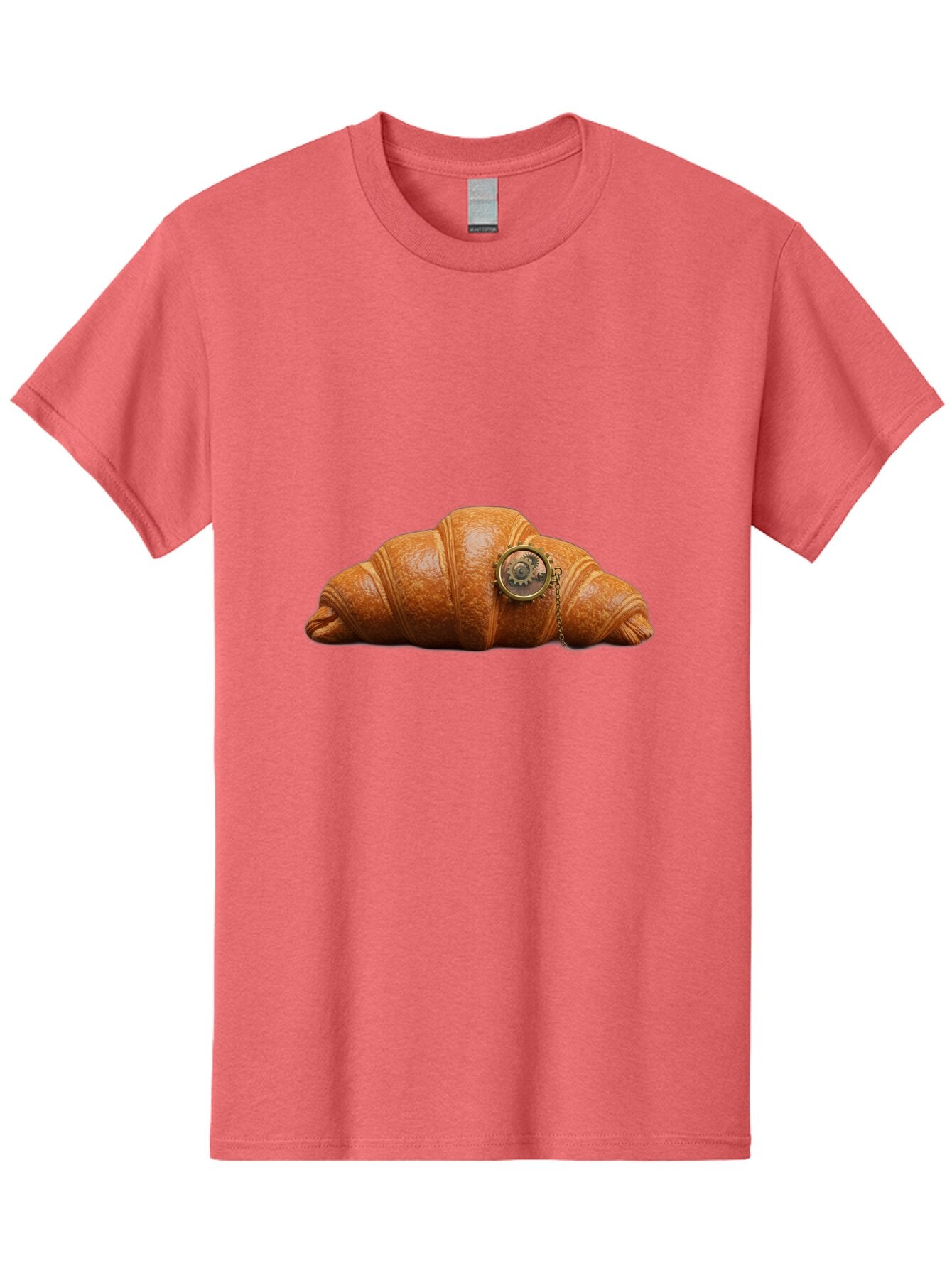 Croissant-Pocket-Watch Men'S Graphic Tee, 100% Cotton, Comfortable Casual Summer Wear, Machine Washable, Vintage Camera, Old Camera, Antique Camera, Black Camera, Classic Photography, Photography Equipment, Nostalgic Device, Film Camera, Baq603 7