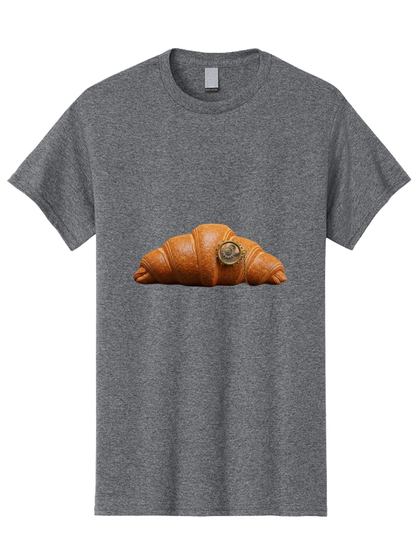 Croissant-Pocket-Watch Men'S Graphic Tee, 100% Cotton, Comfortable Casual Summer Wear, Machine Washable, Vintage Camera, Old Camera, Antique Camera, Black Camera, Classic Photography, Photography Equipment, Nostalgic Device, Film Camera, Baq603 5