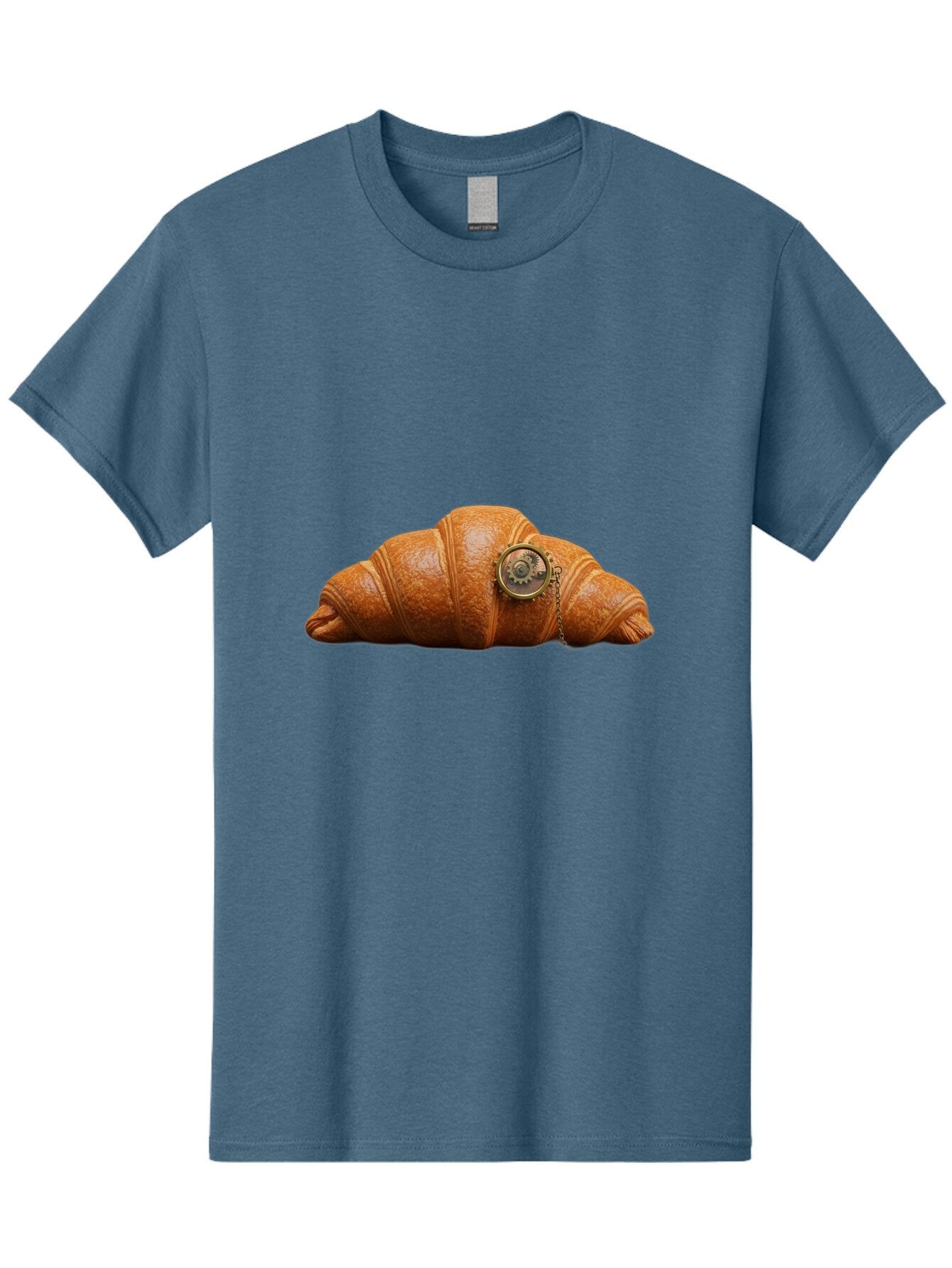 Croissant-Pocket-Watch Men'S Graphic Tee, 100% Cotton, Comfortable Casual Summer Wear, Machine Washable, Vintage Camera, Old Camera, Antique Camera, Black Camera, Classic Photography, Photography Equipment, Nostalgic Device, Film Camera, Baq603 10