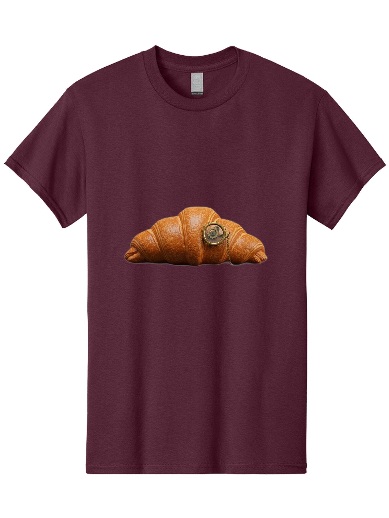Croissant-Pocket-Watch Men'S Graphic Tee, 100% Cotton, Comfortable Casual Summer Wear, Machine Washable, Vintage Camera, Old Camera, Antique Camera, Black Camera, Classic Photography, Photography Equipment, Nostalgic Device, Film Camera, Baq603 1