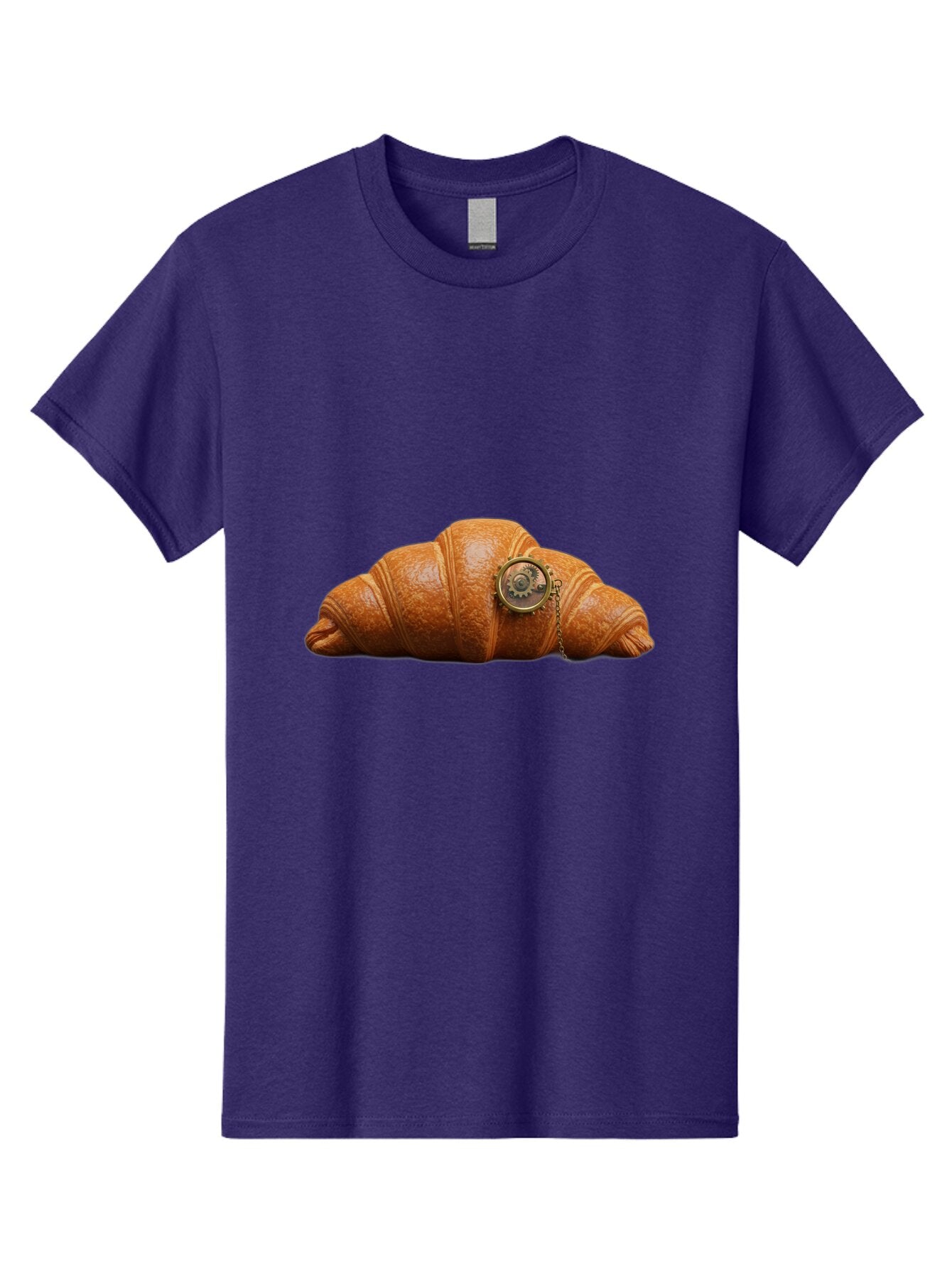 Croissant-Pocket-Watch Men'S Graphic Tee, 100% Cotton, Comfortable Casual Summer Wear, Machine Washable, Vintage Camera, Old Camera, Antique Camera, Black Camera, Classic Photography, Photography Equipment, Nostalgic Device, Film Camera, Baq603 15