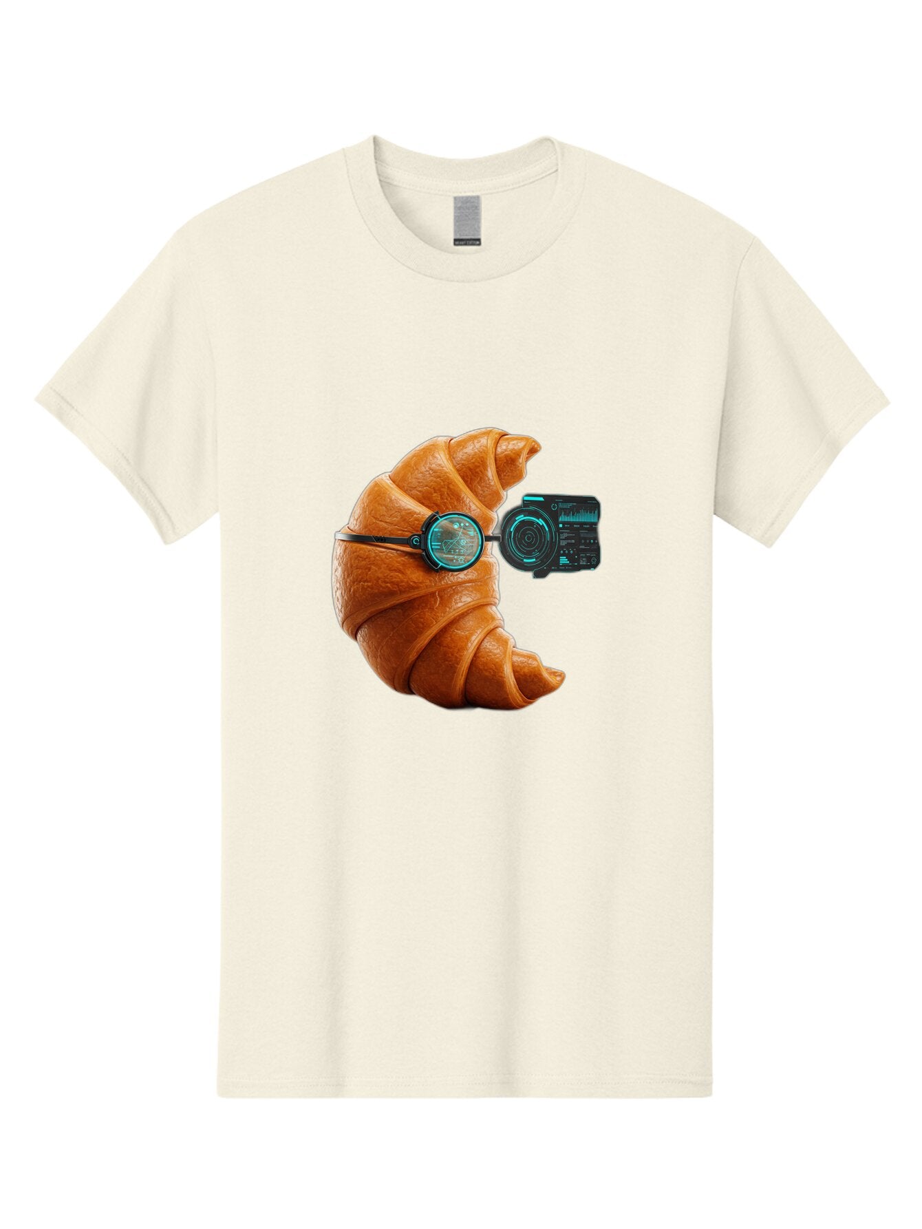 Croissant-With-Camera Men'S Graphic Tee, 100% Cotton, Comfortable Casual Summer Wear, Machine Washable, Vintage Camera, Old Camera, Antique Camera, Black Camera, Classic Photography, Photography Equipment, Nostalgic Device, Film Camera, Baq604 8