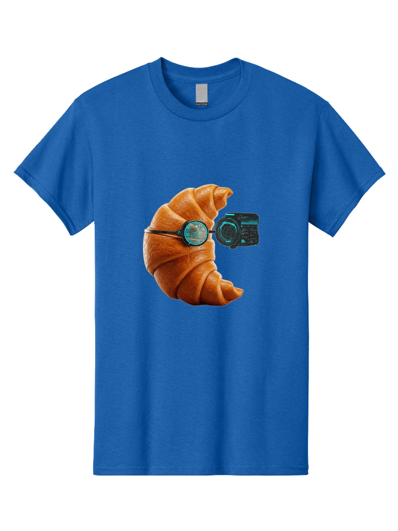 Croissant-With-Camera Men'S Graphic Tee, 100% Cotton, Comfortable Casual Summer Wear, Machine Washable, Vintage Camera, Old Camera, Antique Camera, Black Camera, Classic Photography, Photography Equipment, Nostalgic Device, Film Camera, Baq604 6