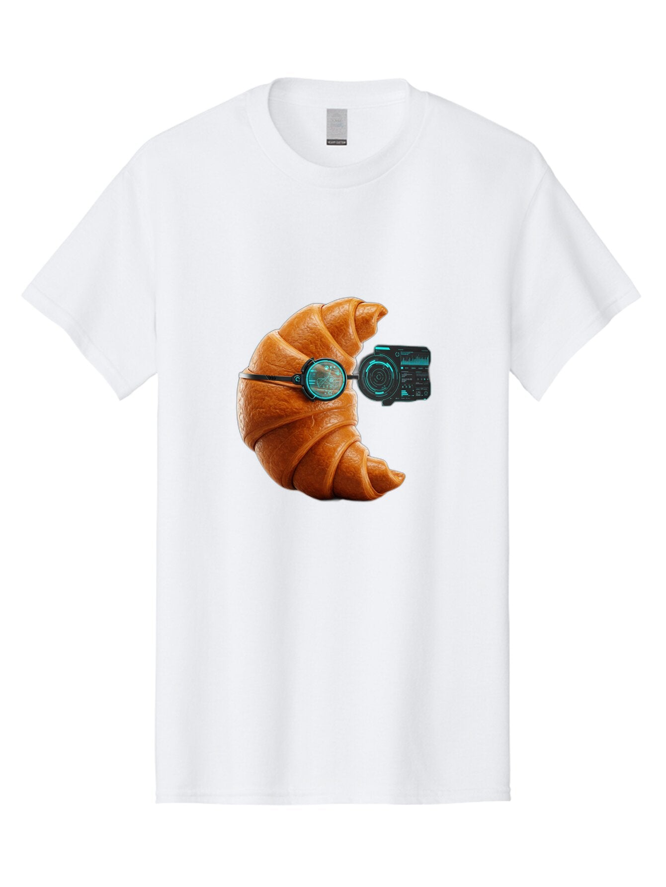 Croissant-With-Camera Men'S Graphic Tee, 100% Cotton, Comfortable Casual Summer Wear, Machine Washable, Vintage Camera, Old Camera, Antique Camera, Black Camera, Classic Photography, Photography Equipment, Nostalgic Device, Film Camera, Baq604 11