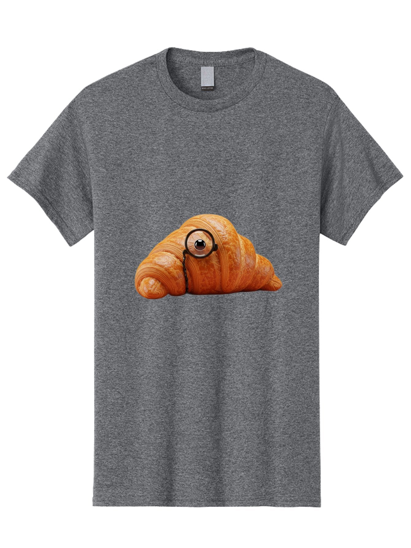 Croissant-With-Eyeglasses Men'S Graphic Tee, 100% Cotton, Comfortable Casual Summer Wear, Machine Washable, Vintage Camera, Old Camera, Antique Camera, Black Camera, Classic Photography, Photography Equipment, Nostalgic Device, Film Camera, Baq605 8