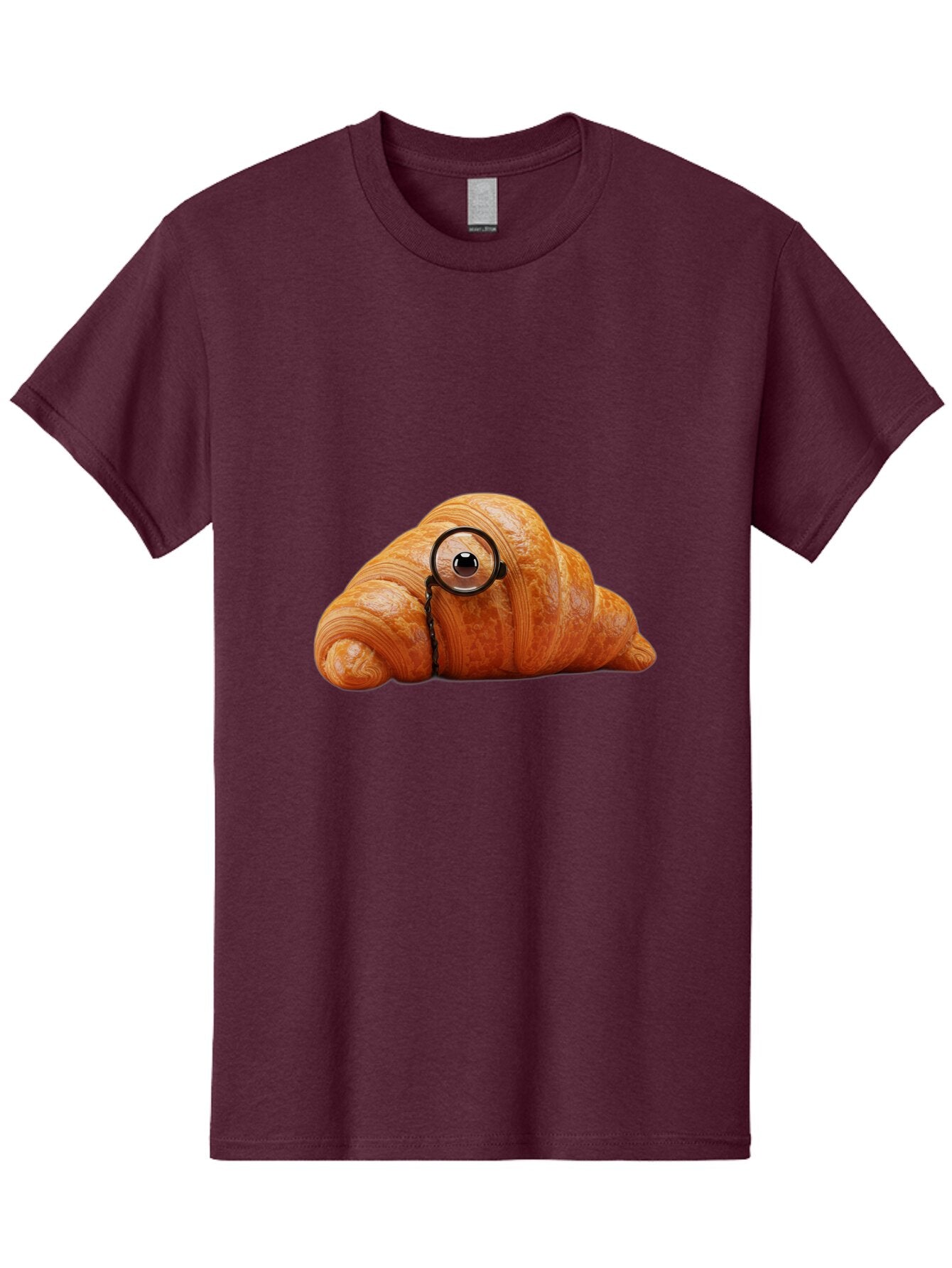 Croissant-With-Eyeglasses Men'S Graphic Tee, 100% Cotton, Comfortable Casual Summer Wear, Machine Washable, Vintage Camera, Old Camera, Antique Camera, Black Camera, Classic Photography, Photography Equipment, Nostalgic Device, Film Camera, Baq605 14