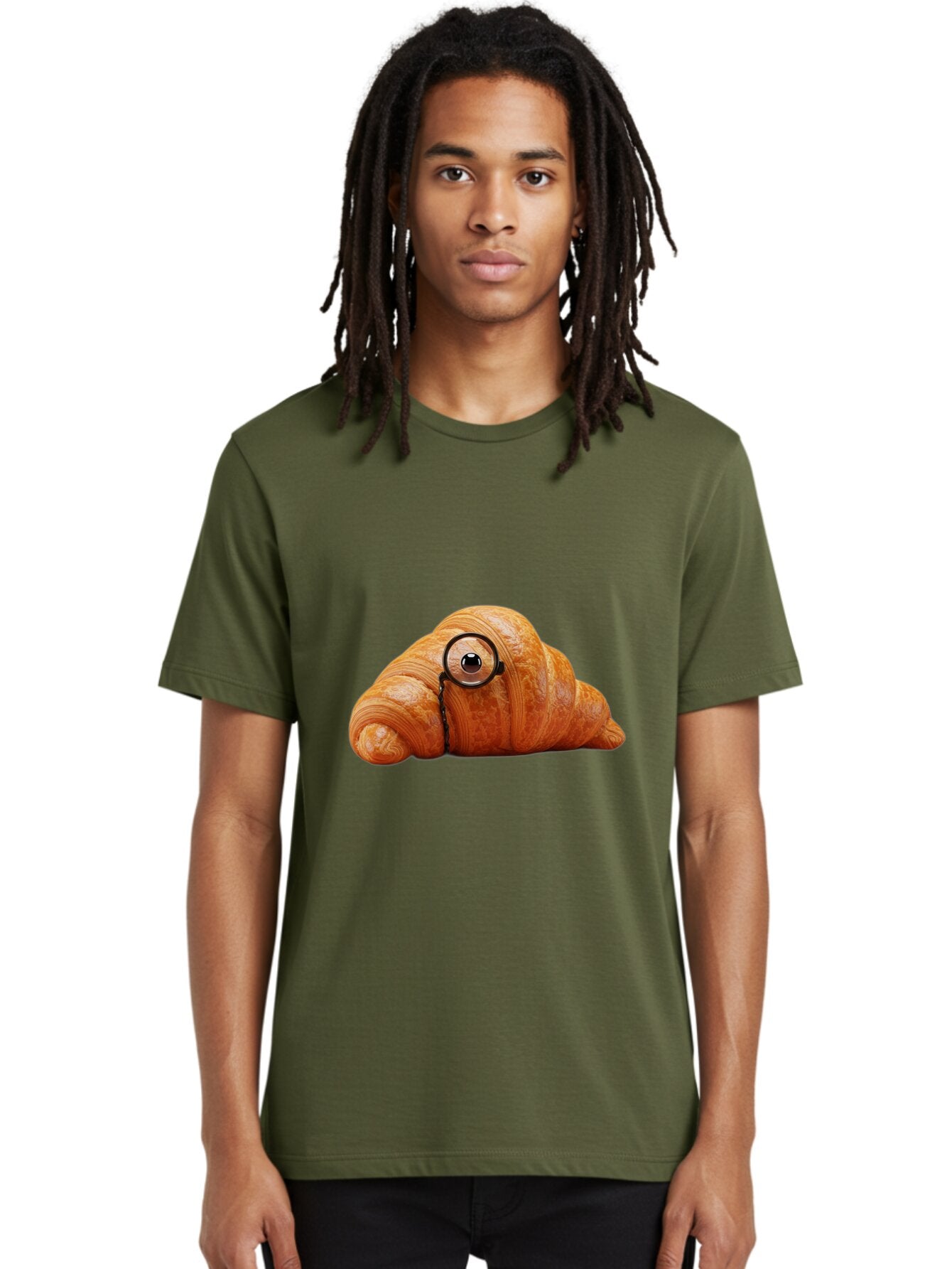 Croissant-With-Eyeglasses Men'S Graphic Tee, 100% Cotton, Comfortable Casual Summer Wear, Machine Washable, Vintage Camera, Old Camera, Antique Camera, Black Camera, Classic Photography, Photography Equipment, Nostalgic Device, Film Camera, Baq605 28