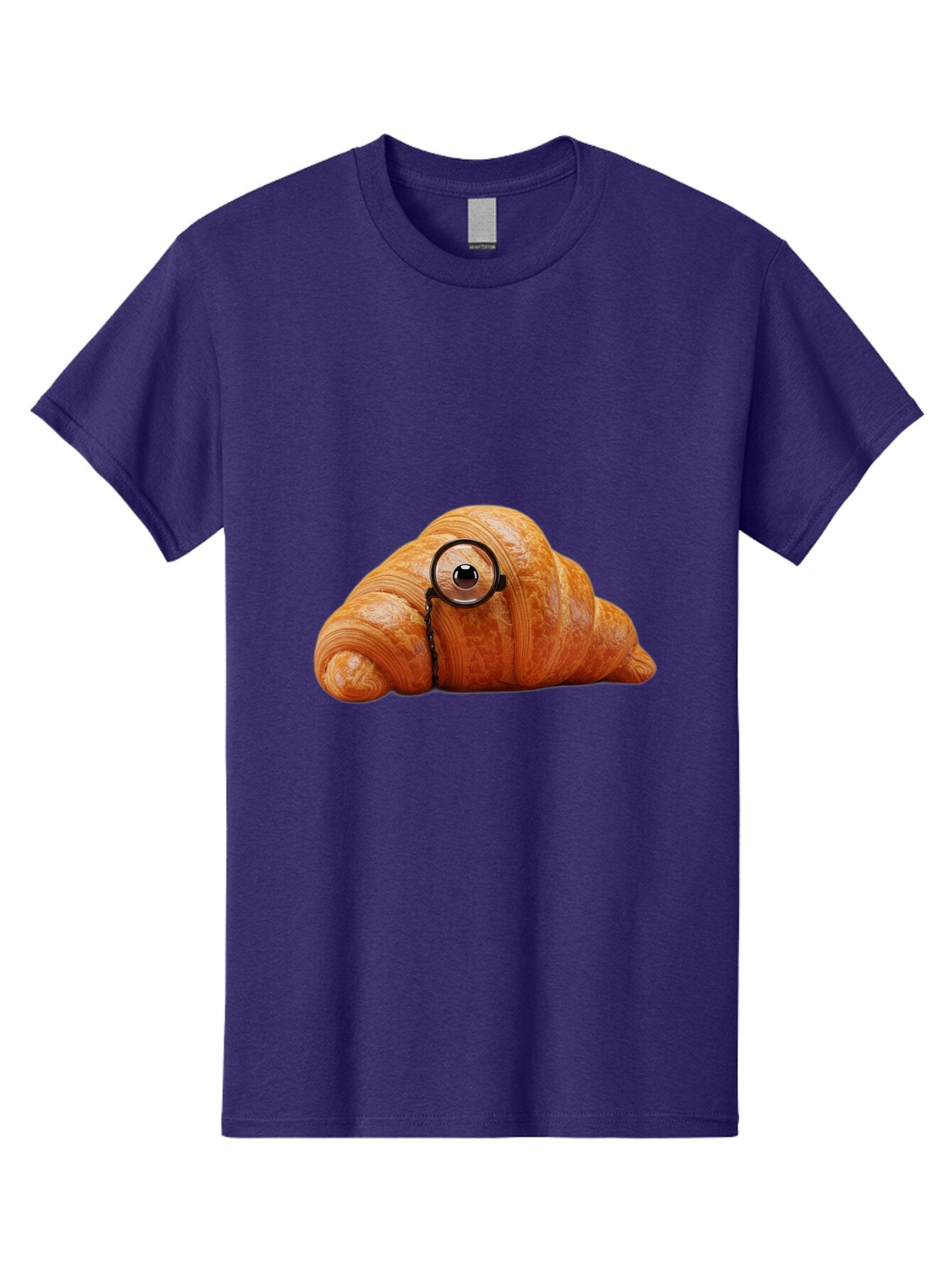 Croissant-With-Eyeglasses Men'S Graphic Tee, 100% Cotton, Comfortable Casual Summer Wear, Machine Washable, Vintage Camera, Old Camera, Antique Camera, Black Camera, Classic Photography, Photography Equipment, Nostalgic Device, Film Camera, Baq605 11