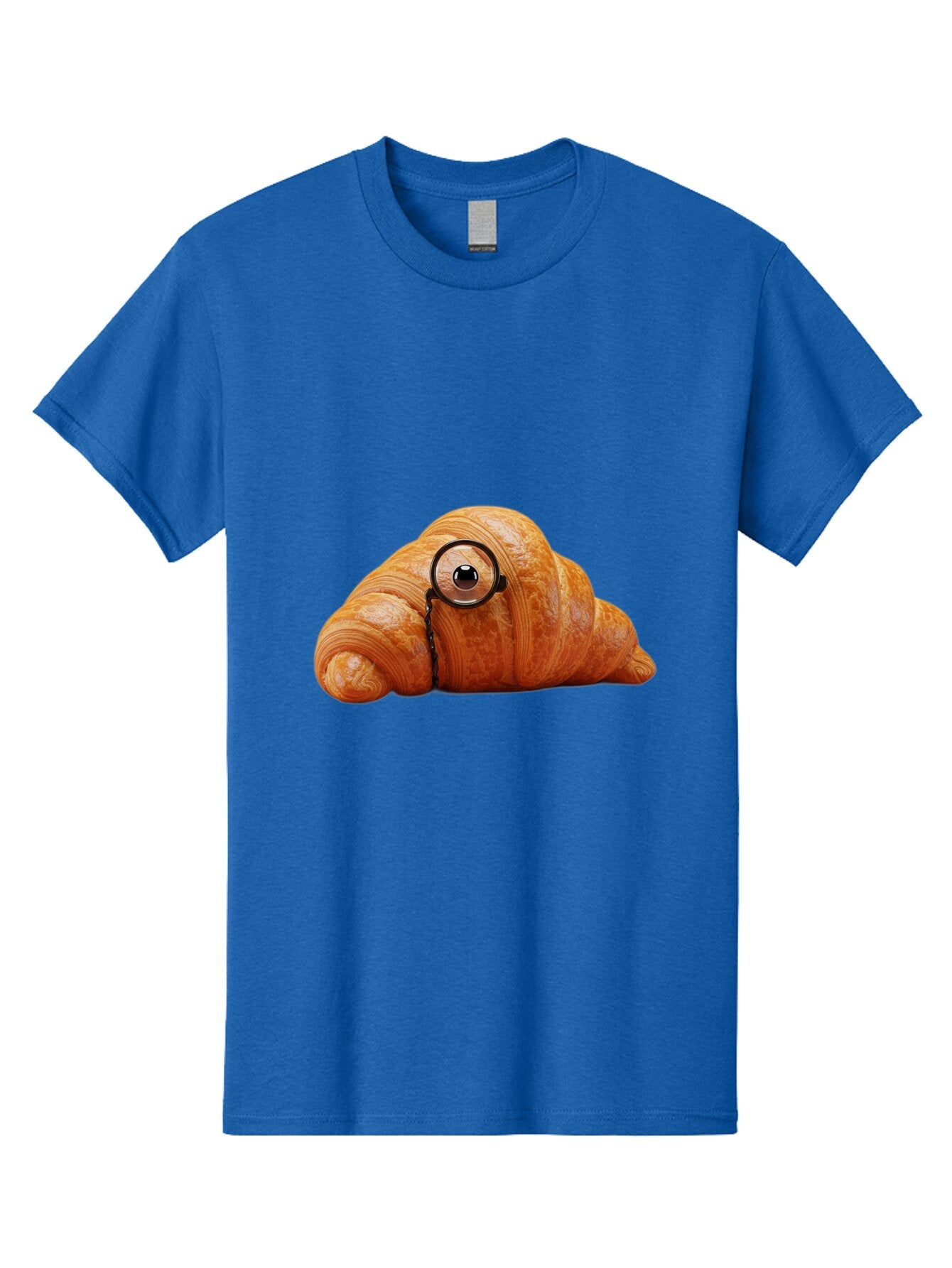 Croissant-With-Eyeglasses Men'S Graphic Tee, 100% Cotton, Comfortable Casual Summer Wear, Machine Washable, Vintage Camera, Old Camera, Antique Camera, Black Camera, Classic Photography, Photography Equipment, Nostalgic Device, Film Camera, Baq605 10