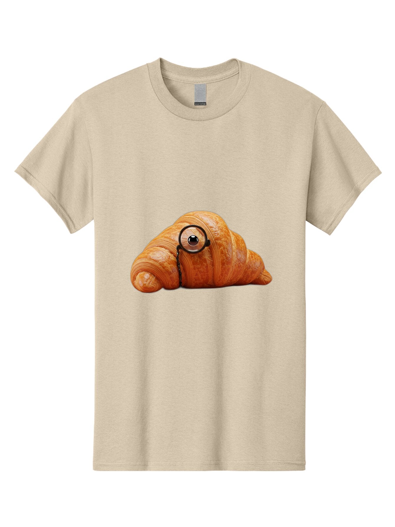 Croissant-With-Eyeglasses Men'S Graphic Tee, 100% Cotton, Comfortable Casual Summer Wear, Machine Washable, Vintage Camera, Old Camera, Antique Camera, Black Camera, Classic Photography, Photography Equipment, Nostalgic Device, Film Camera, Baq605 9