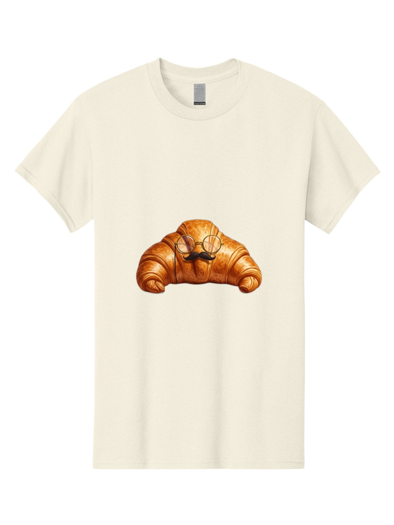 Croissant-With-Glasses-And-Mustache Men'S Graphic Tee, 100% Cotton, Comfortable Casual Summer Wear, Machine Washable, Vintage Camera, Old Camera, Antique Camera, Black Camera, Classic Photography, Photography Equipment, Nostalgic Device, Baq607 7