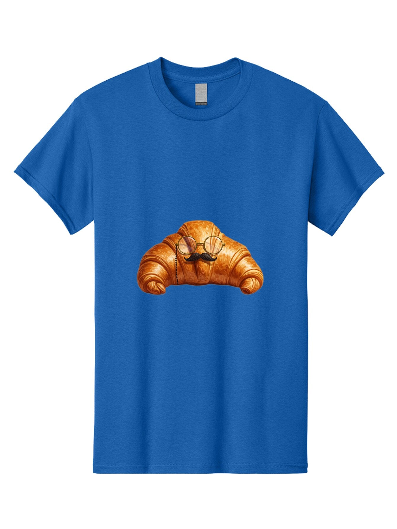 Croissant-With-Glasses-And-Mustache Men'S Graphic Tee, 100% Cotton, Comfortable Casual Summer Wear, Machine Washable, Vintage Camera, Old Camera, Antique Camera, Black Camera, Classic Photography, Photography Equipment, Nostalgic Device, Baq607 11
