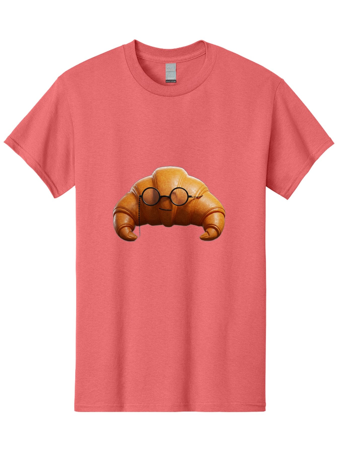 Croissant-With-Glasses Men'S Graphic Tee, 100% Cotton, Comfortable Casual Summer Wear, Machine Washable, Vintage Camera, Old Camera, Antique Camera, Black Camera, Classic Photography, Photography Equipment, Nostalgic Device, Film Camera, Baq608 1