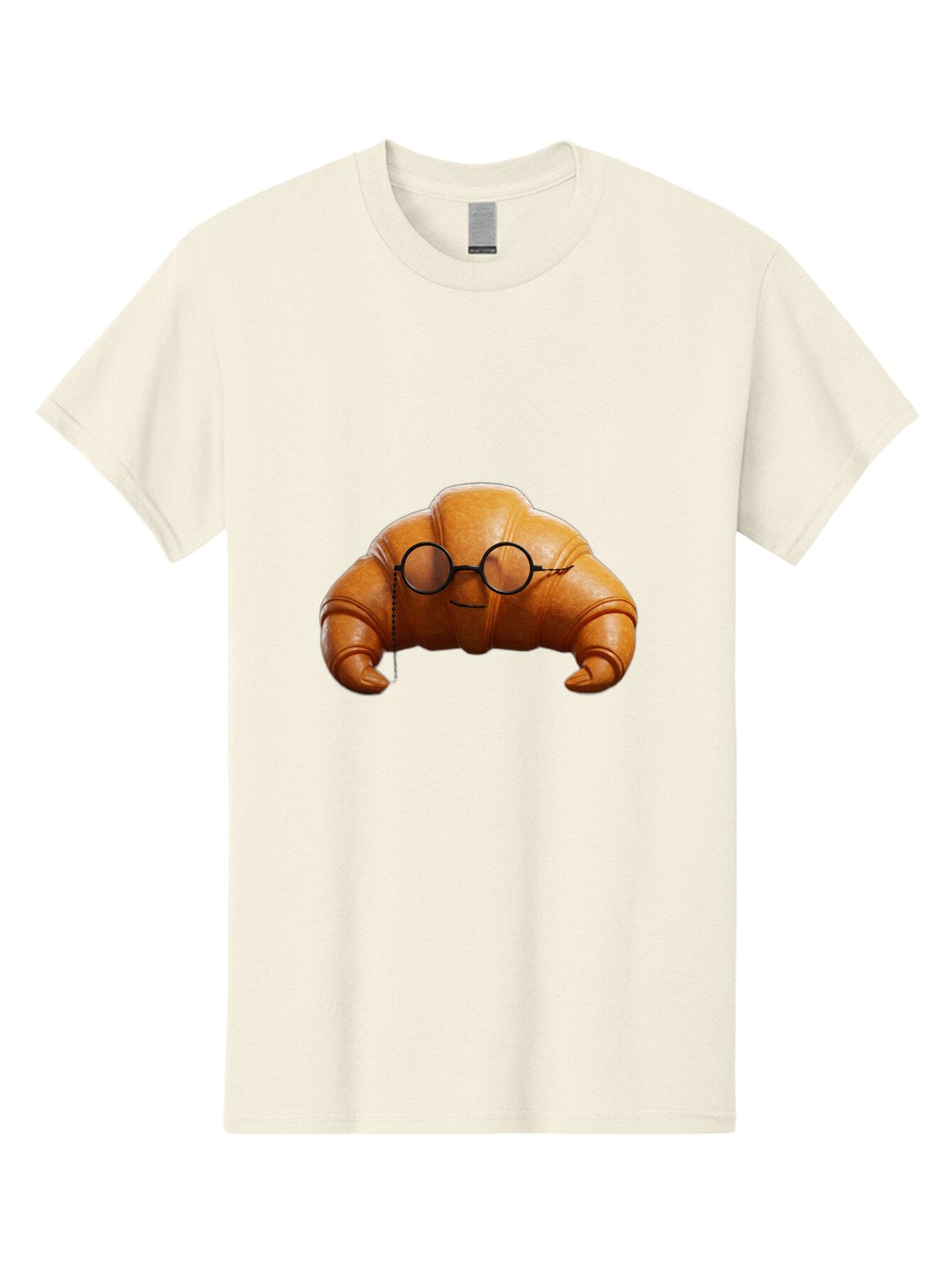 Croissant-With-Glasses Men'S Graphic Tee, 100% Cotton, Comfortable Casual Summer Wear, Machine Washable, Vintage Camera, Old Camera, Antique Camera, Black Camera, Classic Photography, Photography Equipment, Nostalgic Device, Film Camera, Baq608 13