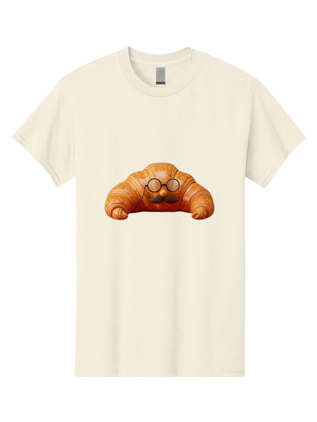 Croissant-With-Mustache-And-Glasses Men'S Graphic Tee, 100% Cotton, Comfortable Casual Summer Wear, Machine Washable, Vintage Camera, Old Camera, Antique Camera, Black Camera, Classic Photography, Photography Equipment, Nostalgic Device, Baq610 13