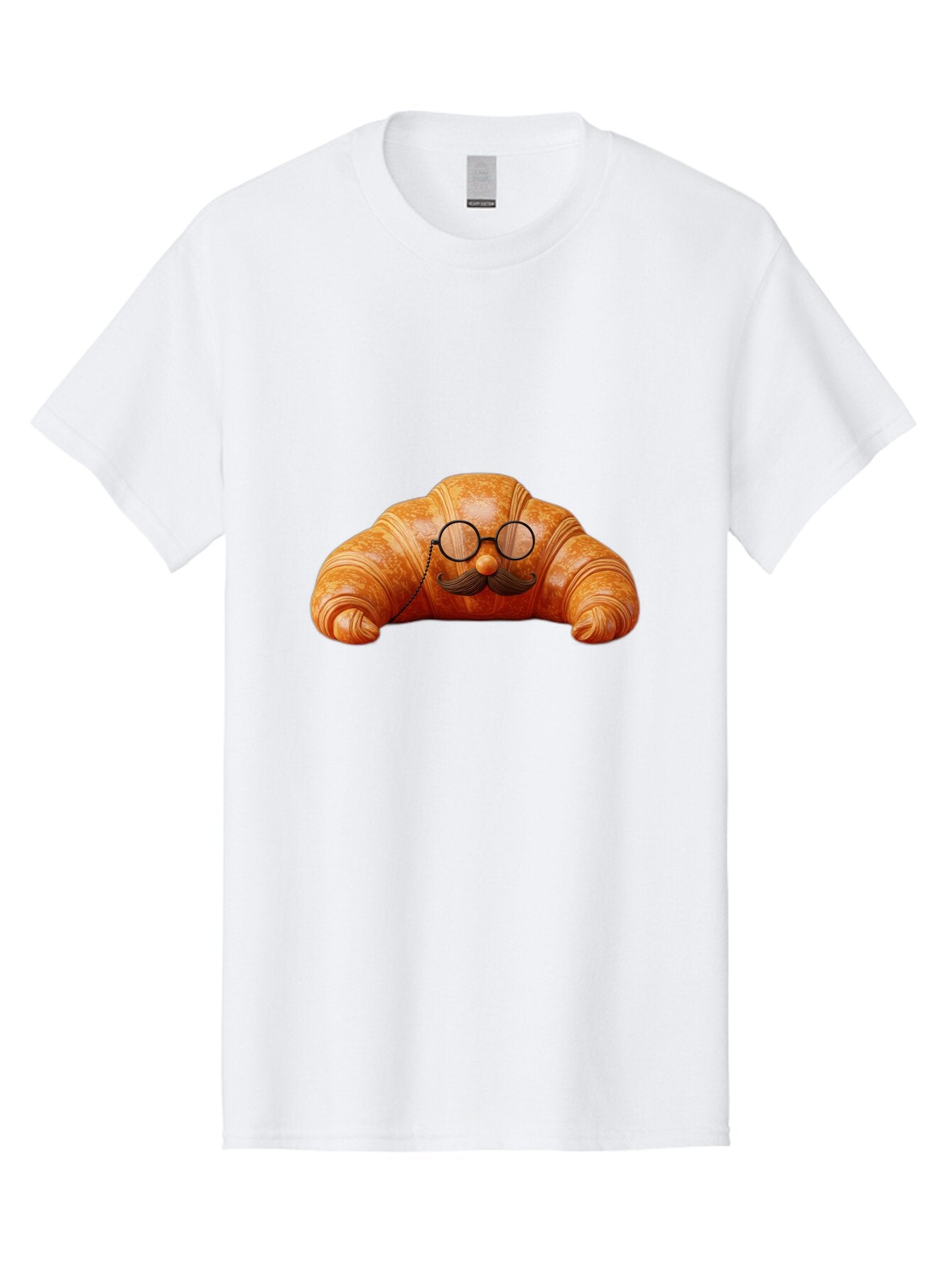Croissant-With-Mustache-And-Glasses Men'S Graphic Tee, 100% Cotton, Comfortable Casual Summer Wear, Machine Washable, Vintage Camera, Old Camera, Antique Camera, Black Camera, Classic Photography, Photography Equipment, Nostalgic Device, Baq610 14