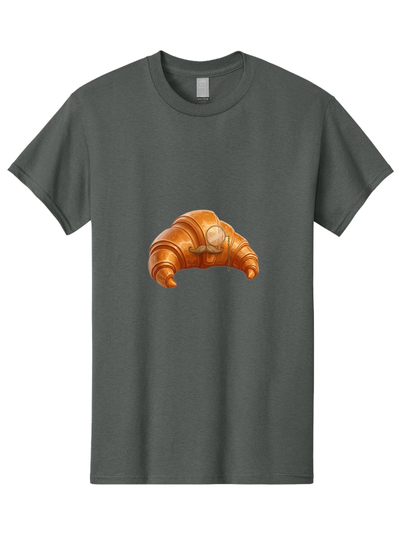 Croissant-With-Mustache Men'S Graphic Tee, 100% Cotton, Comfortable Casual Summer Wear, Machine Washable, Vintage Camera, Old Camera, Antique Camera, Black Camera, Classic Photography, Photography Equipment, Nostalgic Device, Film Camera, Baq611 10