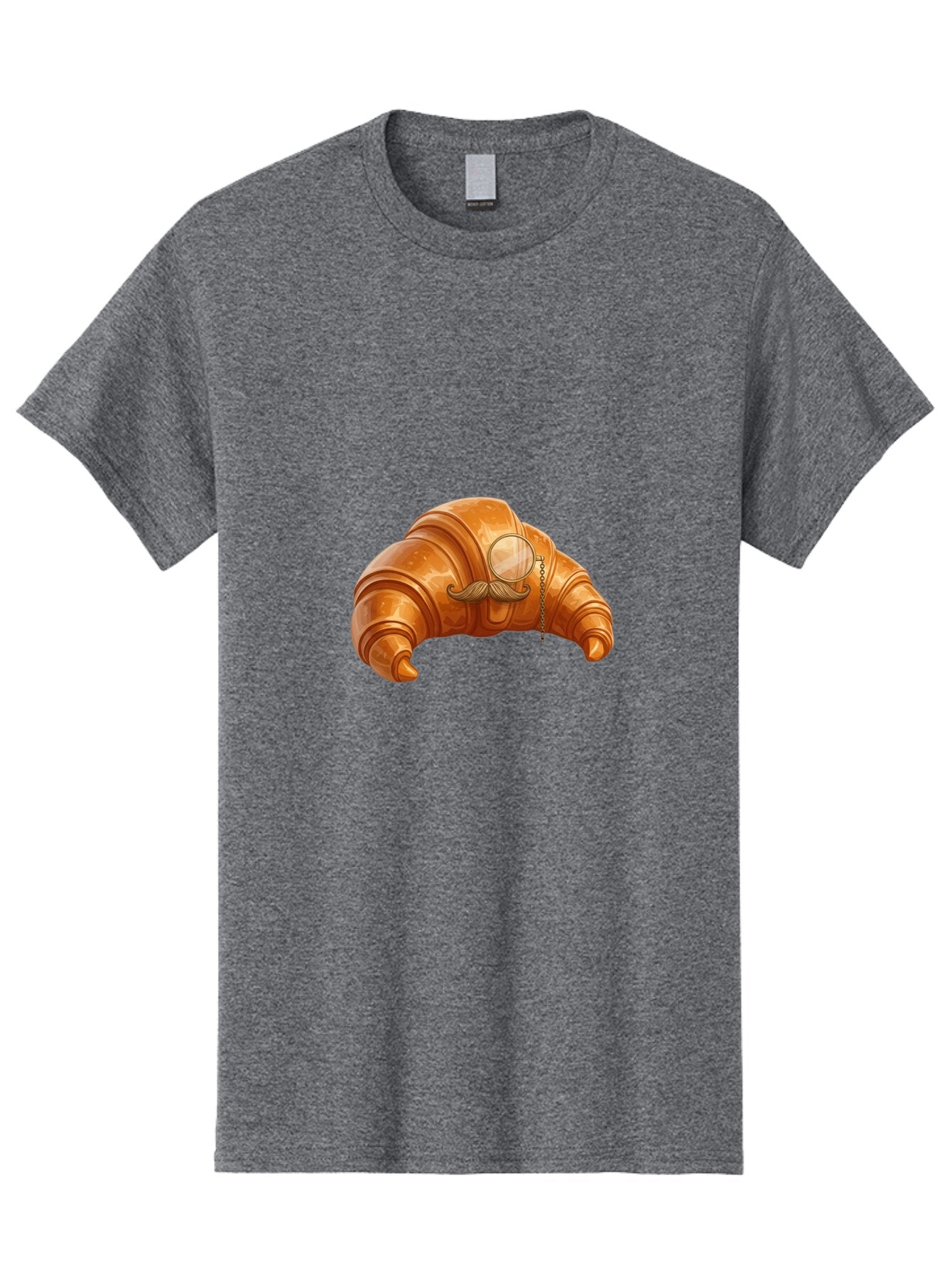 Croissant-With-Mustache Men'S Graphic Tee, 100% Cotton, Comfortable Casual Summer Wear, Machine Washable, Vintage Camera, Old Camera, Antique Camera, Black Camera, Classic Photography, Photography Equipment, Nostalgic Device, Film Camera, Baq611 6