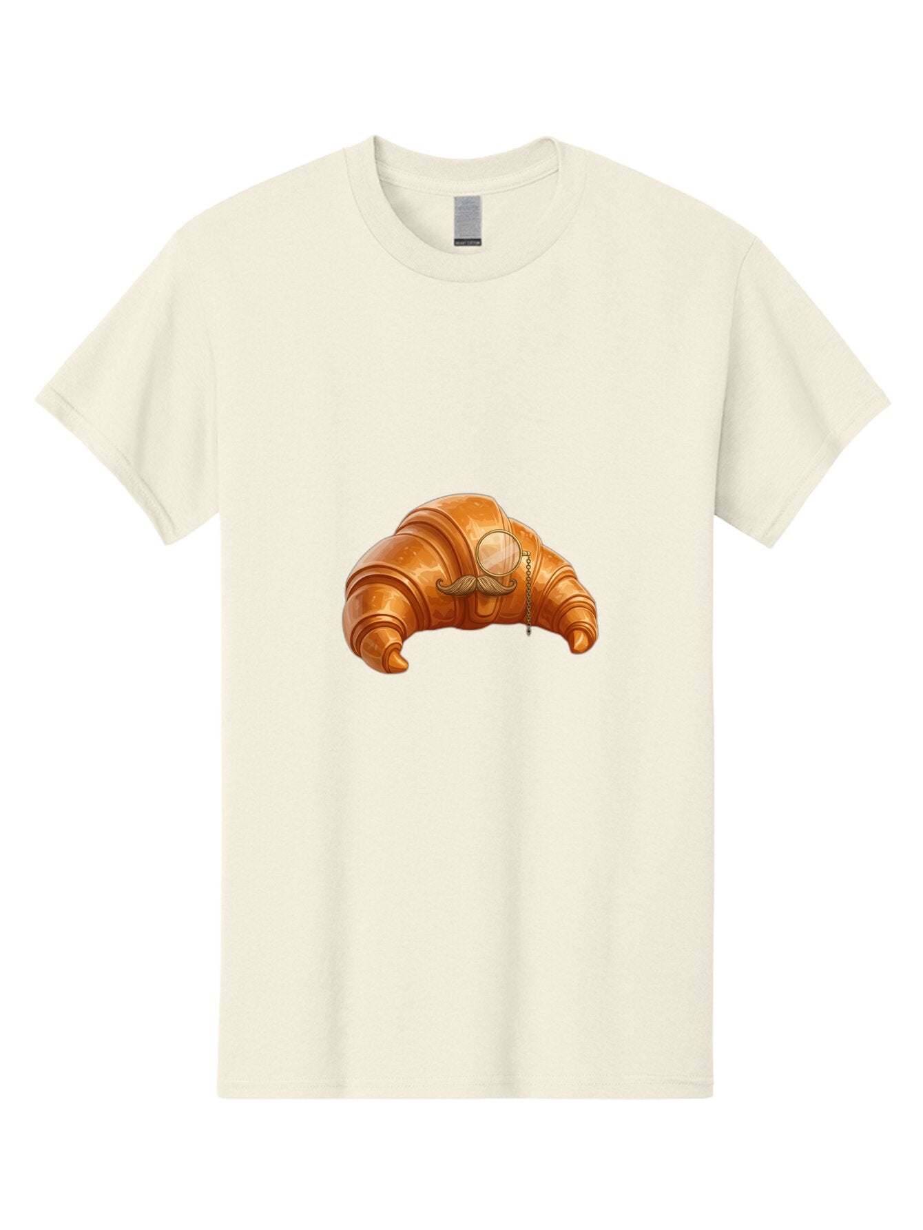 Croissant-With-Mustache Men'S Graphic Tee, 100% Cotton, Comfortable Casual Summer Wear, Machine Washable, Vintage Camera, Old Camera, Antique Camera, Black Camera, Classic Photography, Photography Equipment, Nostalgic Device, Film Camera, Baq611 1