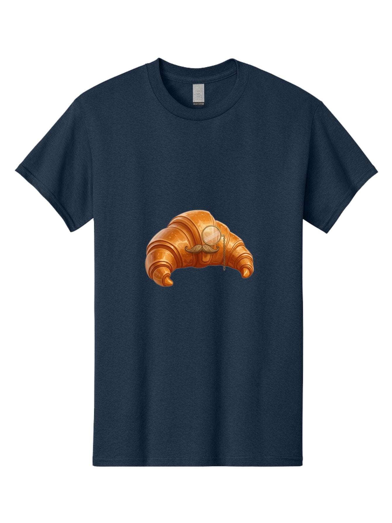 Croissant-With-Mustache Men'S Graphic Tee, 100% Cotton, Comfortable Casual Summer Wear, Machine Washable, Vintage Camera, Old Camera, Antique Camera, Black Camera, Classic Photography, Photography Equipment, Nostalgic Device, Film Camera, Baq611 15
