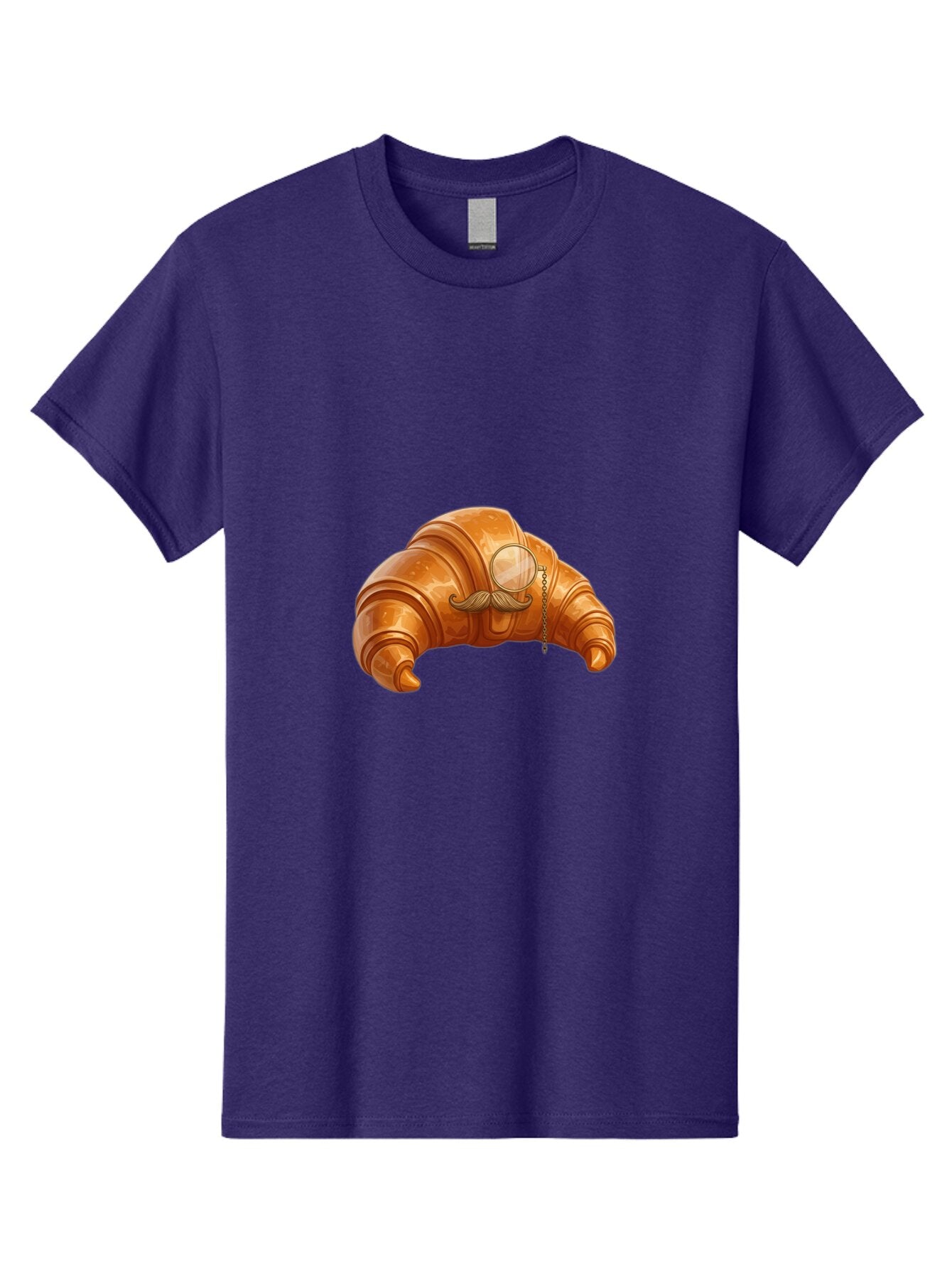 Croissant-With-Mustache Men'S Graphic Tee, 100% Cotton, Comfortable Casual Summer Wear, Machine Washable, Vintage Camera, Old Camera, Antique Camera, Black Camera, Classic Photography, Photography Equipment, Nostalgic Device, Film Camera, Baq611 9