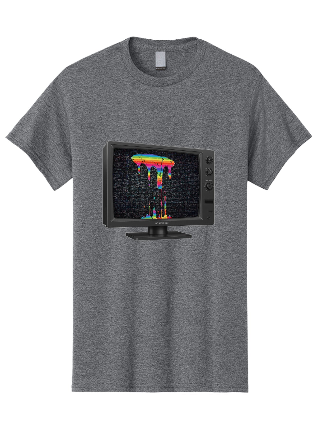 Crt-Tv-Screen Men'S Graphic Tee, 100% Cotton, Comfortable Casual Summer Wear, Machine Washable, Vintage Camera, Old Camera, Antique Camera, Black Camera, Classic Photography, Photography Equipment, Nostalgic Device, Film Camera, Camera Art Baq613 15