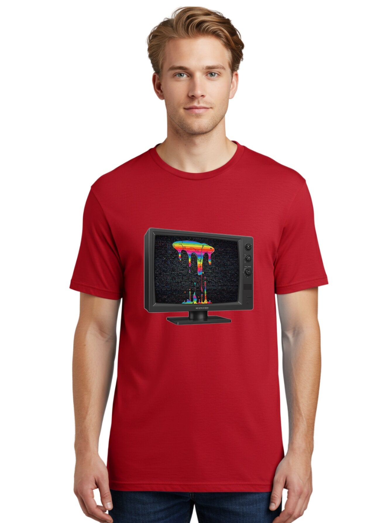 Crt-Tv-Screen Men'S Graphic Tee, 100% Cotton, Comfortable Casual Summer Wear, Machine Washable, Vintage Camera, Old Camera, Antique Camera, Black Camera, Classic Photography, Photography Equipment, Nostalgic Device, Film Camera, Camera Art Baq613 19