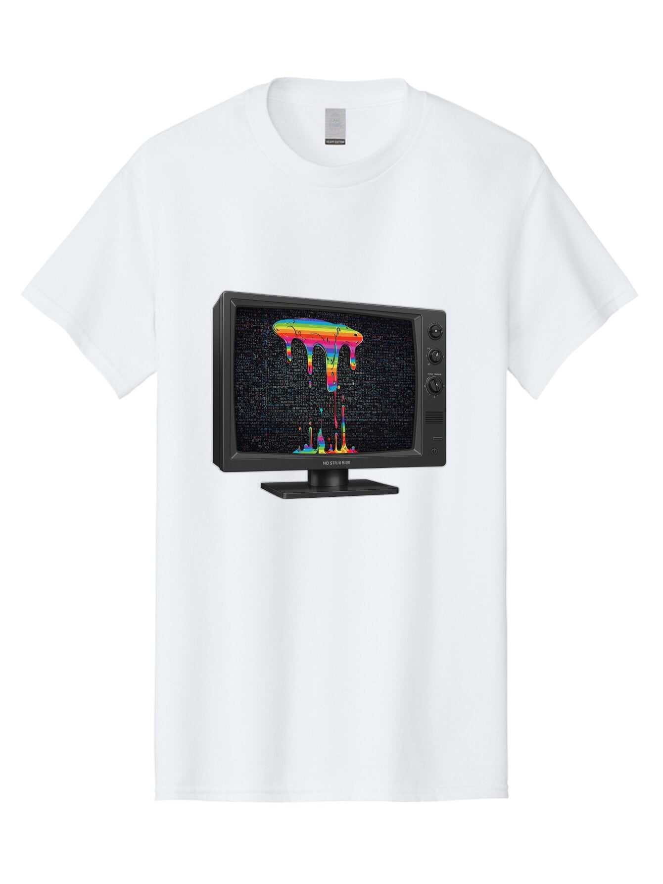 Crt-Tv-Screen Men'S Graphic Tee, 100% Cotton, Comfortable Casual Summer Wear, Machine Washable, Vintage Camera, Old Camera, Antique Camera, Black Camera, Classic Photography, Photography Equipment, Nostalgic Device, Film Camera, Camera Art Baq613 7