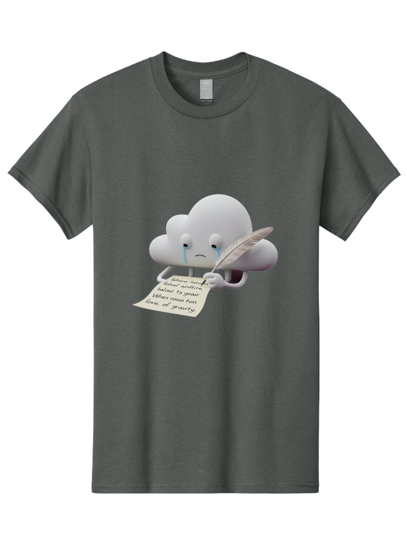 Crying-Cloud-Writing-Poem Men'S Graphic Tee, 100% Cotton, Comfortable Casual Summer Wear, Machine Washable, Vintage Camera, Old Camera, Antique Camera, Black Camera, Classic Photography, Photography Equipment, Nostalgic Device, Film Camera, Baq616 1