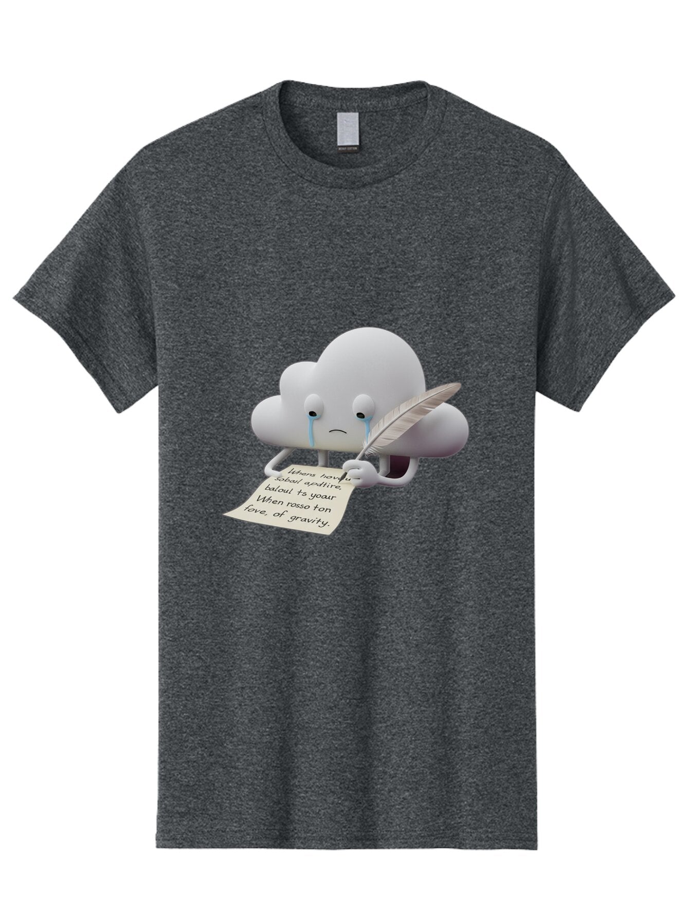 Crying-Cloud-Writing-Poem Men'S Graphic Tee, 100% Cotton, Comfortable Casual Summer Wear, Machine Washable, Vintage Camera, Old Camera, Antique Camera, Black Camera, Classic Photography, Photography Equipment, Nostalgic Device, Film Camera, Baq616 11