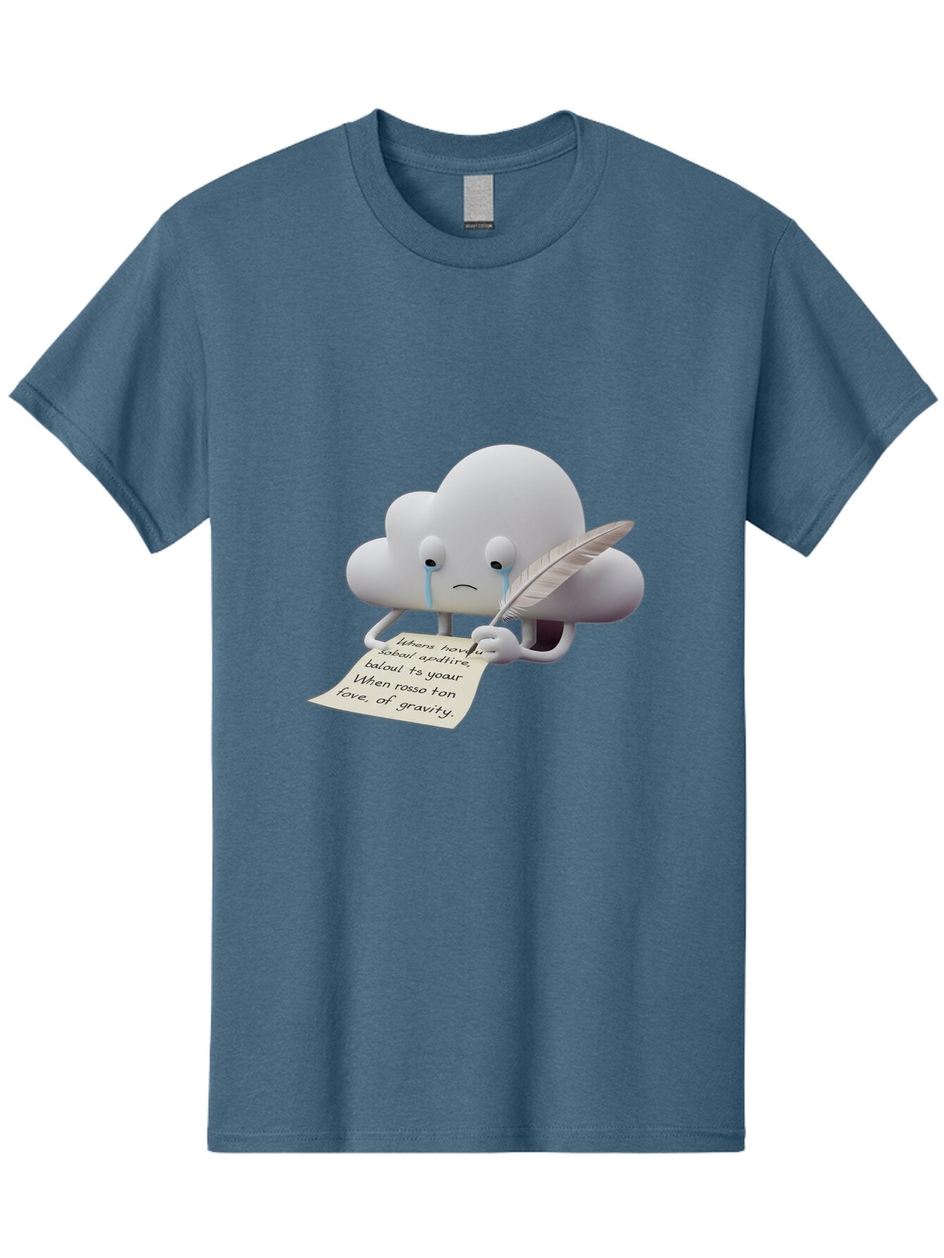 Crying-Cloud-Writing-Poem Men'S Graphic Tee, 100% Cotton, Comfortable Casual Summer Wear, Machine Washable, Vintage Camera, Old Camera, Antique Camera, Black Camera, Classic Photography, Photography Equipment, Nostalgic Device, Film Camera, Baq616 13
