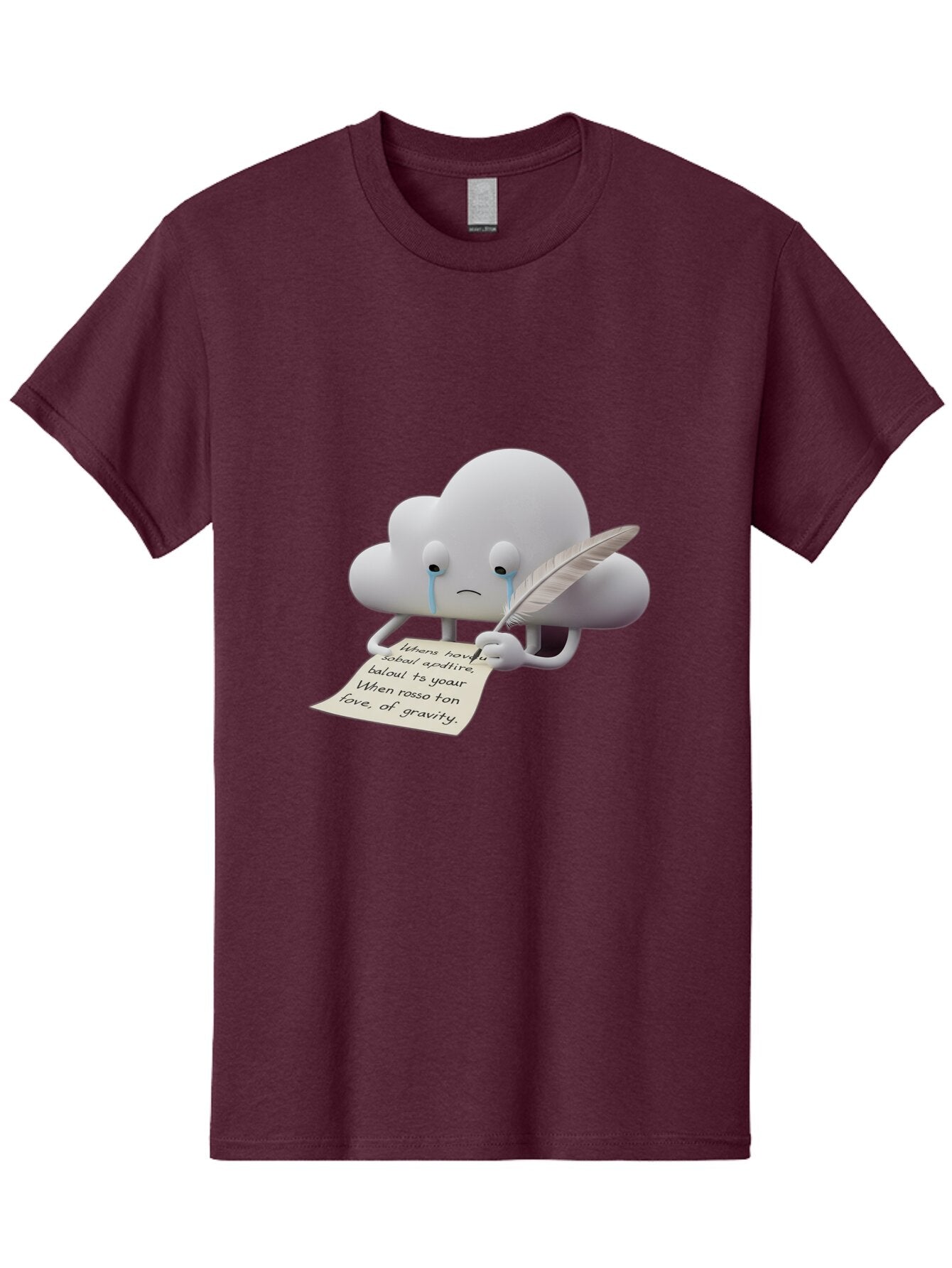 Crying-Cloud-Writing-Poem Men'S Graphic Tee, 100% Cotton, Comfortable Casual Summer Wear, Machine Washable, Vintage Camera, Old Camera, Antique Camera, Black Camera, Classic Photography, Photography Equipment, Nostalgic Device, Film Camera, Baq616 4