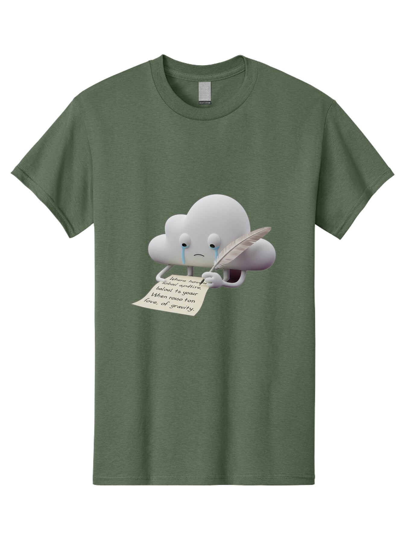 Crying-Cloud-Writing-Poem Men'S Graphic Tee, 100% Cotton, Comfortable Casual Summer Wear, Machine Washable, Vintage Camera, Old Camera, Antique Camera, Black Camera, Classic Photography, Photography Equipment, Nostalgic Device, Film Camera, Baq616 9