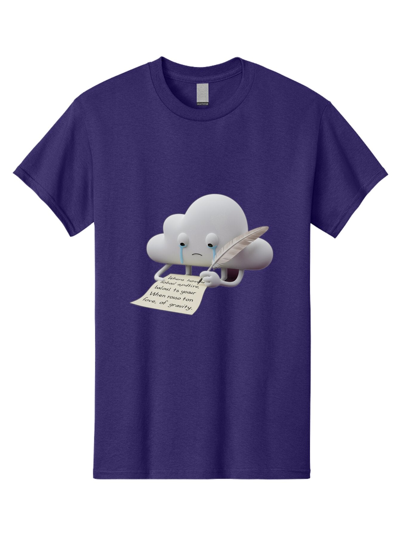 Crying-Cloud-Writing-Poem Men'S Graphic Tee, 100% Cotton, Comfortable Casual Summer Wear, Machine Washable, Vintage Camera, Old Camera, Antique Camera, Black Camera, Classic Photography, Photography Equipment, Nostalgic Device, Film Camera, Baq616 2