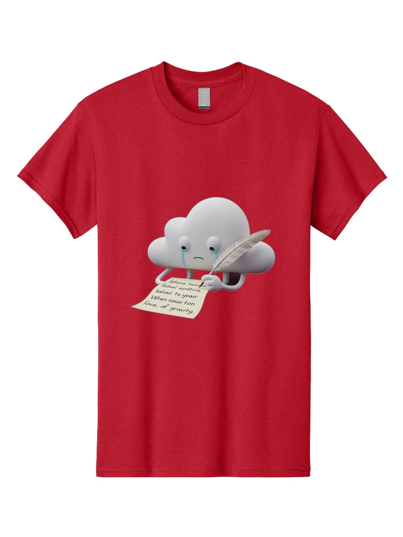 Crying-Cloud-Writing-Poem Men'S Graphic Tee, 100% Cotton, Comfortable Casual Summer Wear, Machine Washable, Vintage Camera, Old Camera, Antique Camera, Black Camera, Classic Photography, Photography Equipment, Nostalgic Device, Film Camera, Baq616 6
