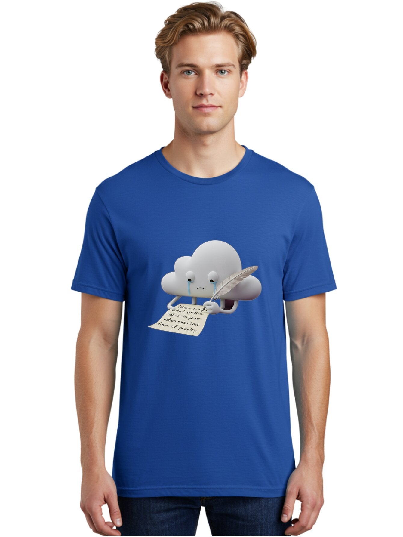 Crying-Cloud-Writing-Poem Men'S Graphic Tee, 100% Cotton, Comfortable Casual Summer Wear, Machine Washable, Vintage Camera, Old Camera, Antique Camera, Black Camera, Classic Photography, Photography Equipment, Nostalgic Device, Film Camera, Baq616 23