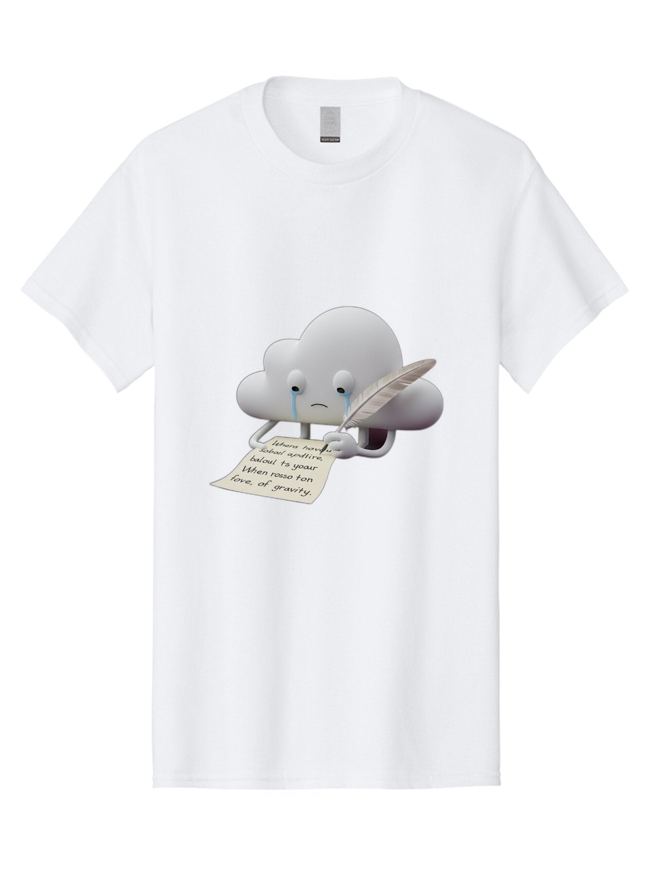 Crying-Cloud-Writing-Poem Men'S Graphic Tee, 100% Cotton, Comfortable Casual Summer Wear, Machine Washable, Vintage Camera, Old Camera, Antique Camera, Black Camera, Classic Photography, Photography Equipment, Nostalgic Device, Film Camera, Baq616 3