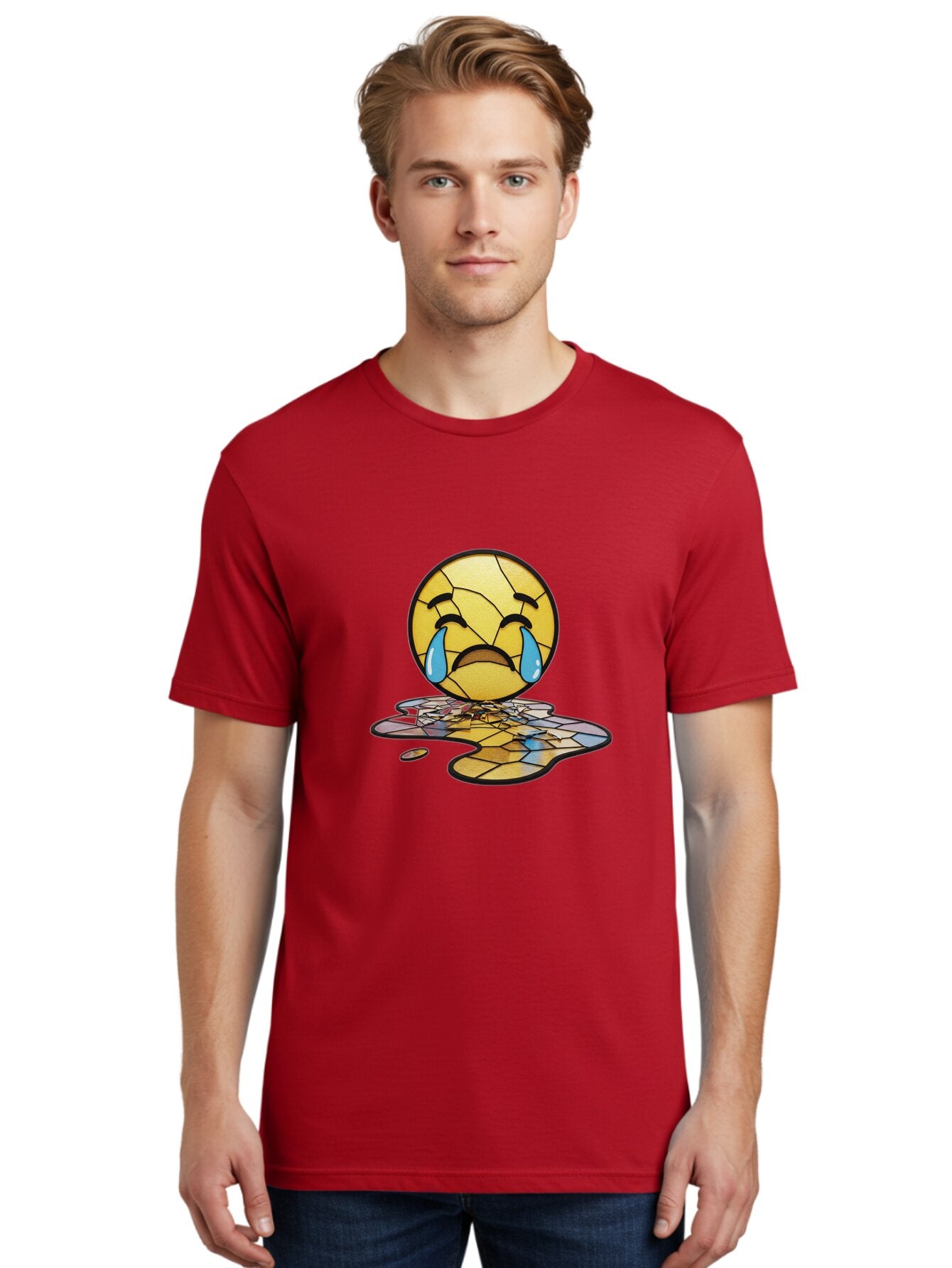 Crying-Emoji-1 Men'S Graphic Tee, 100% Cotton, Comfortable Casual Summer Wear, Machine Washable, Vintage Camera, Old Camera, Antique Camera, Black Camera, Classic Photography, Photography Equipment, Nostalgic Device, Film Camera, Camera Art Baq618 30