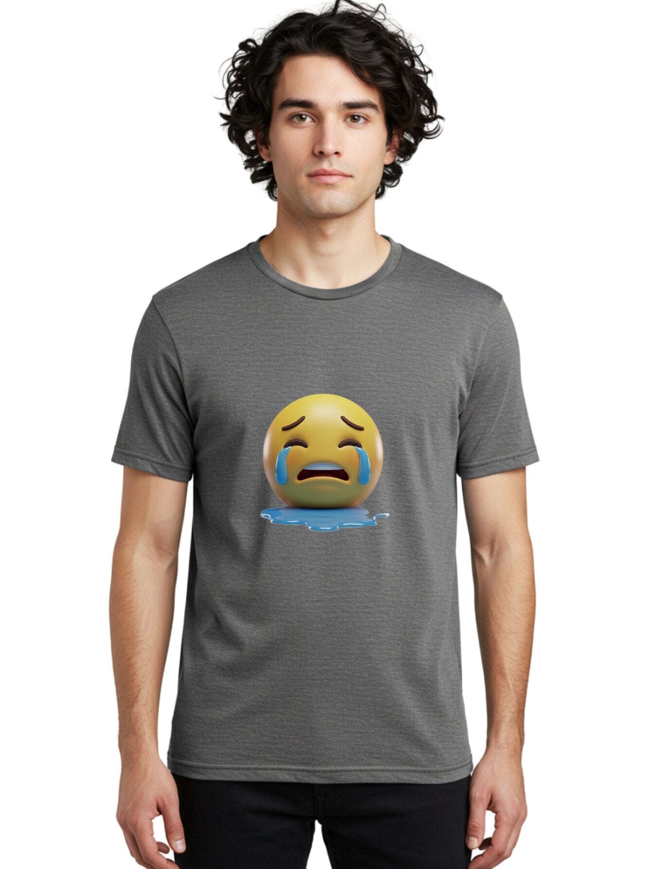 Crying-Emoji-2 Men'S Graphic Tee, 100% Cotton, Comfortable Casual Summer Wear, Machine Washable, Vintage Camera, Old Camera, Antique Camera, Black Camera, Classic Photography, Photography Equipment, Nostalgic Device, Film Camera, Camera Art Baq619 28