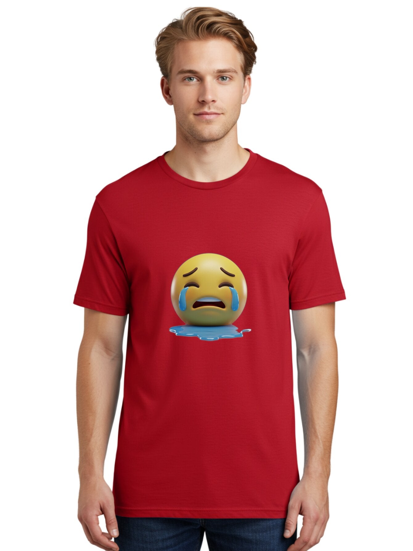 Crying-Emoji-2 Men'S Graphic Tee, 100% Cotton, Comfortable Casual Summer Wear, Machine Washable, Vintage Camera, Old Camera, Antique Camera, Black Camera, Classic Photography, Photography Equipment, Nostalgic Device, Film Camera, Camera Art Baq619 30