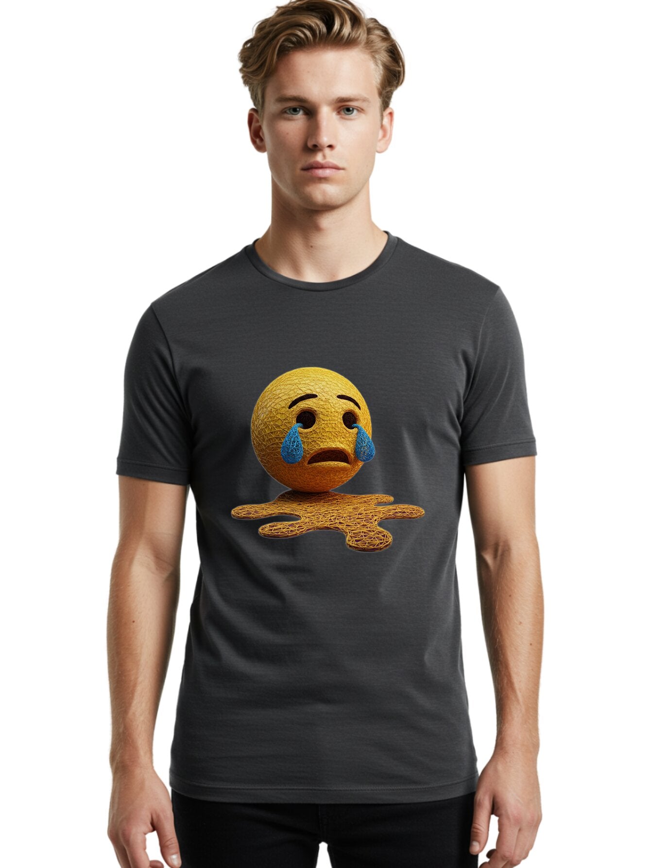 Crying-Emoji-3 Men'S Graphic Tee, 100% Cotton, Comfortable Casual Summer Wear, Machine Washable, Vintage Camera, Old Camera, Antique Camera, Black Camera, Classic Photography, Photography Equipment, Nostalgic Device, Film Camera, Camera Art Baq620 21