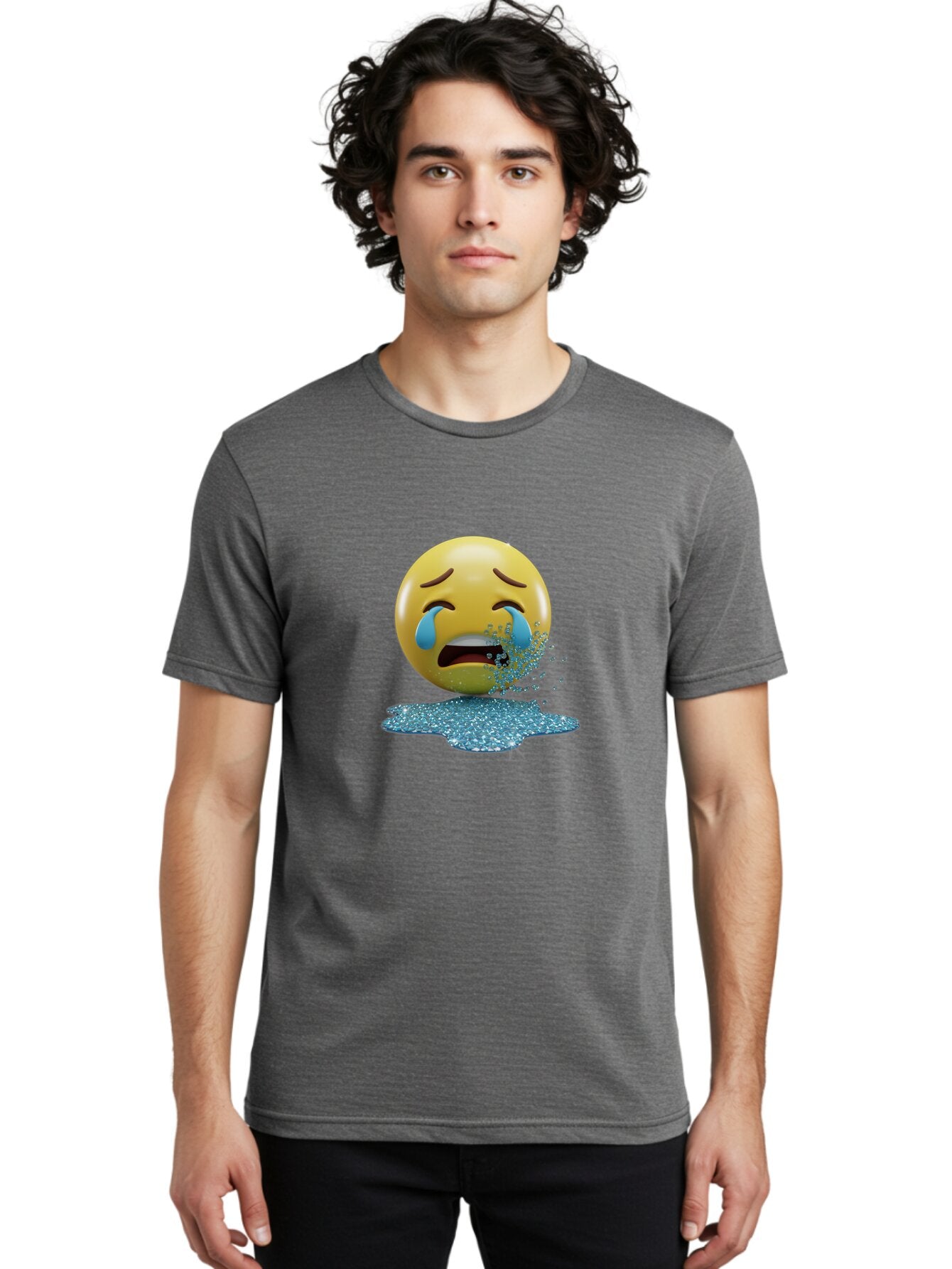 Crying-Emoji Men'S Graphic Tee, 100% Cotton, Comfortable Casual Summer Wear, Machine Washable, Vintage Camera, Old Camera, Antique Camera, Black Camera, Classic Photography, Photography Equipment, Nostalgic Device, Film Camera, Camera Art Baq621 28