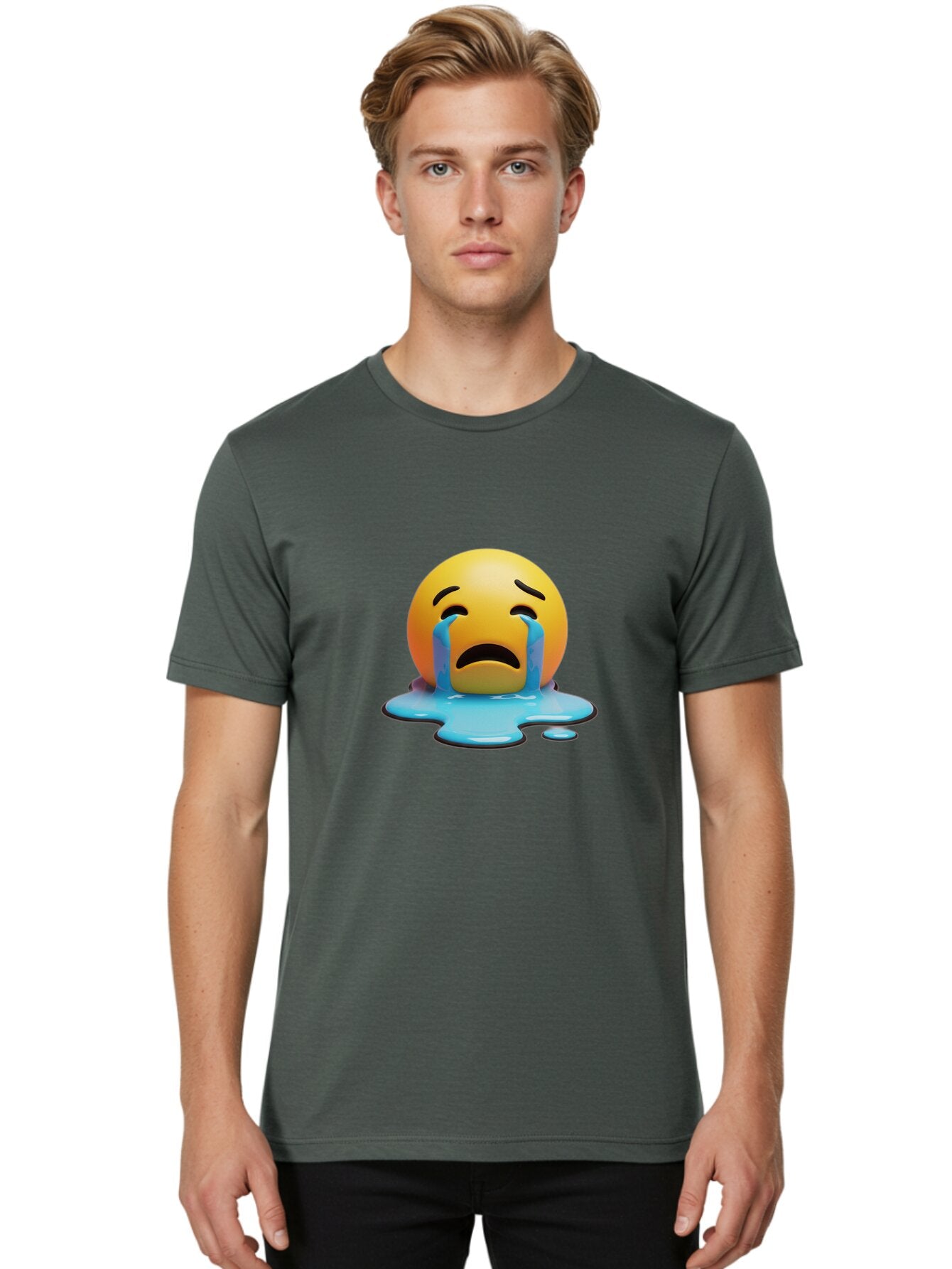 Crying-Face-1 Men'S Graphic Tee, 100% Cotton, Comfortable Casual Summer Wear, Machine Washable, Vintage Camera, Old Camera, Antique Camera, Black Camera, Classic Photography, Photography Equipment, Nostalgic Device, Film Camera, Camera Art Baq622 29